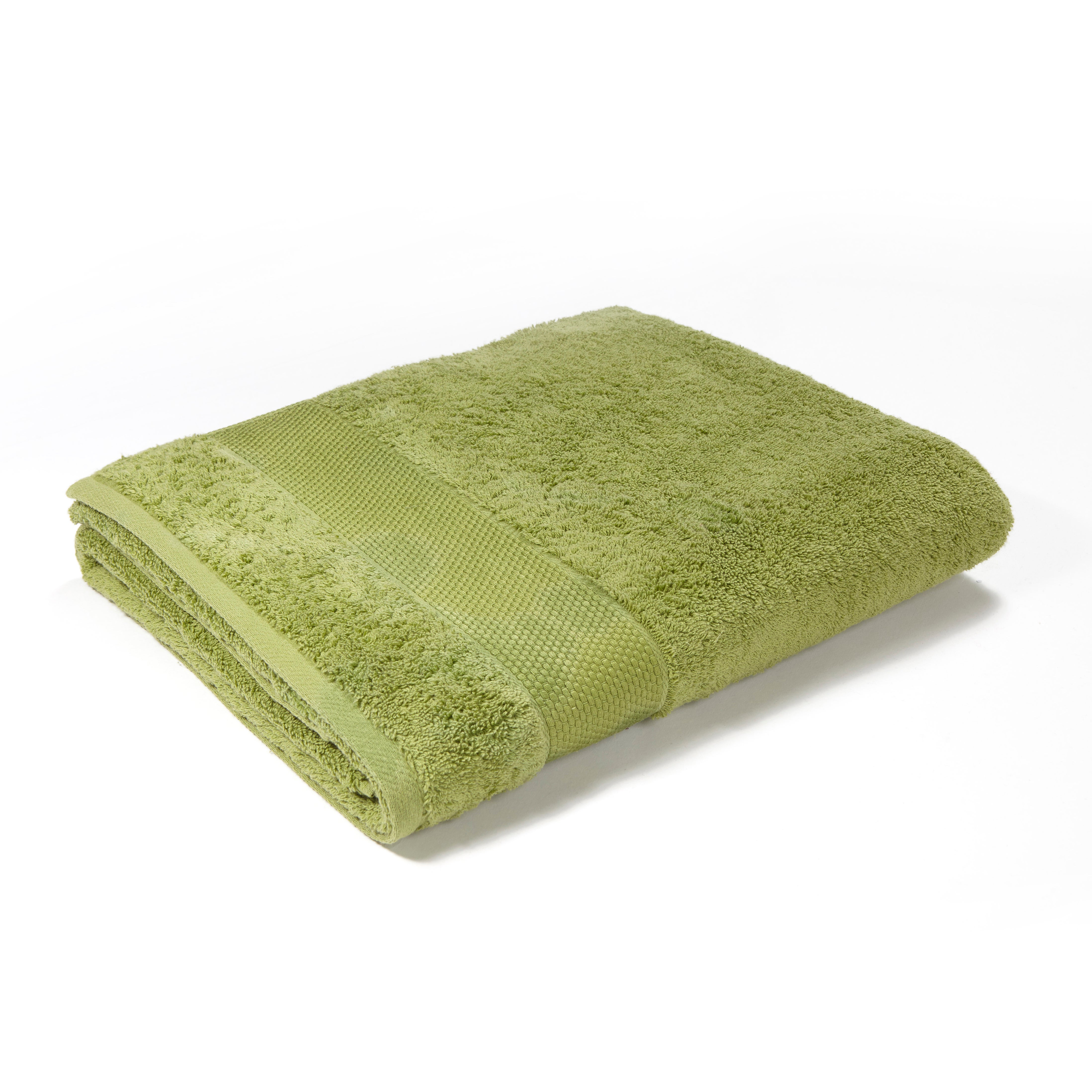 Coppia Asciugamani John Lewis Grigio, Cotone E Canapa 90x50 Cm, Per Bagno Classico