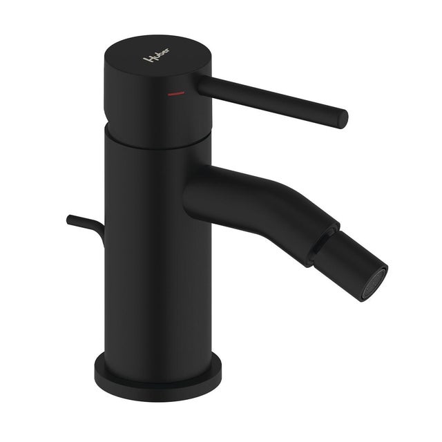 Rubinetto per bidet getto laminare cristallino TAYRONA HUBER nero verniciato opaco