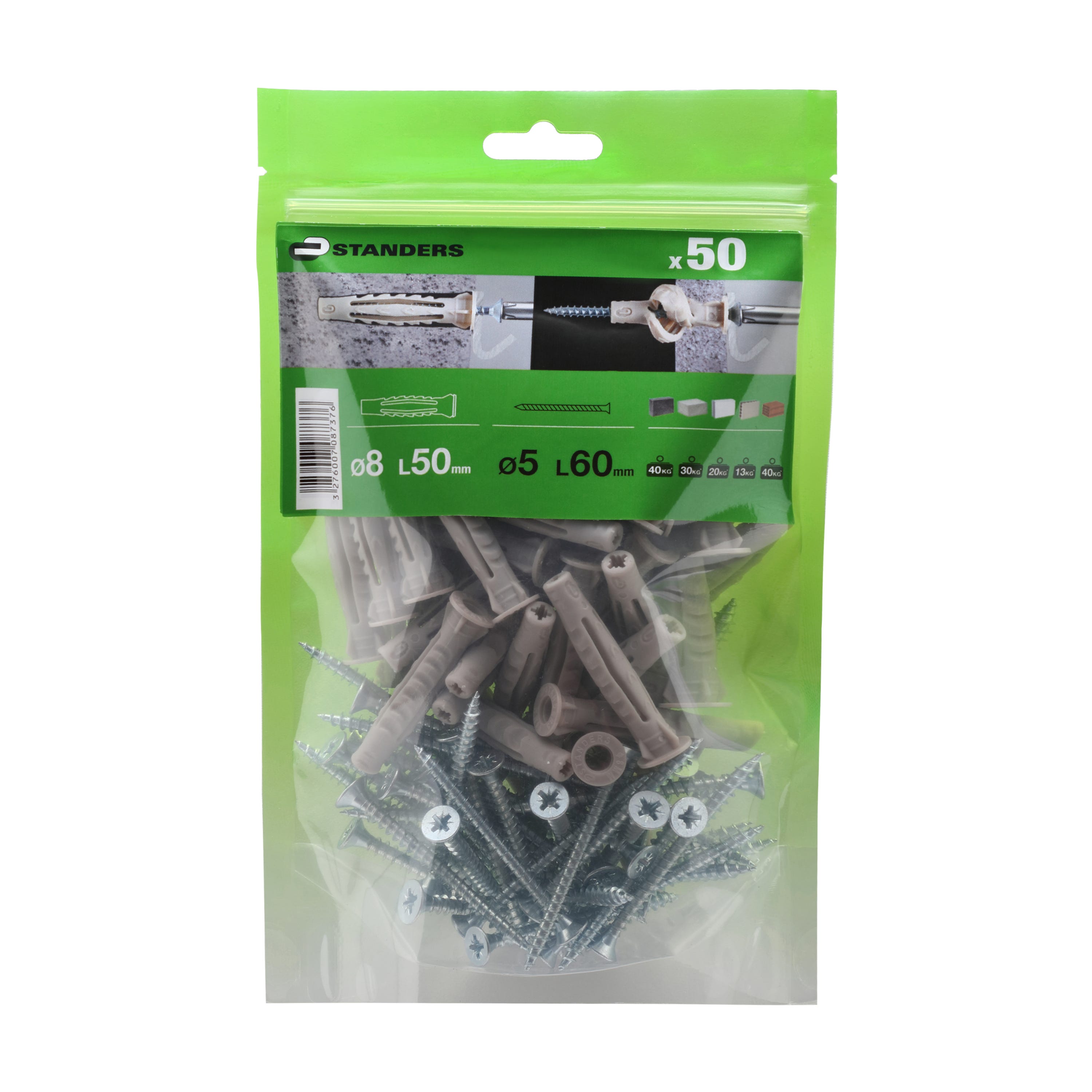 Connex Zeskant houtschroeven 8 x 50 mm, 1000 g, verzinkt Connex Zeskant houtschroeven 8 x 50 mm, 1000 g, verzinkt