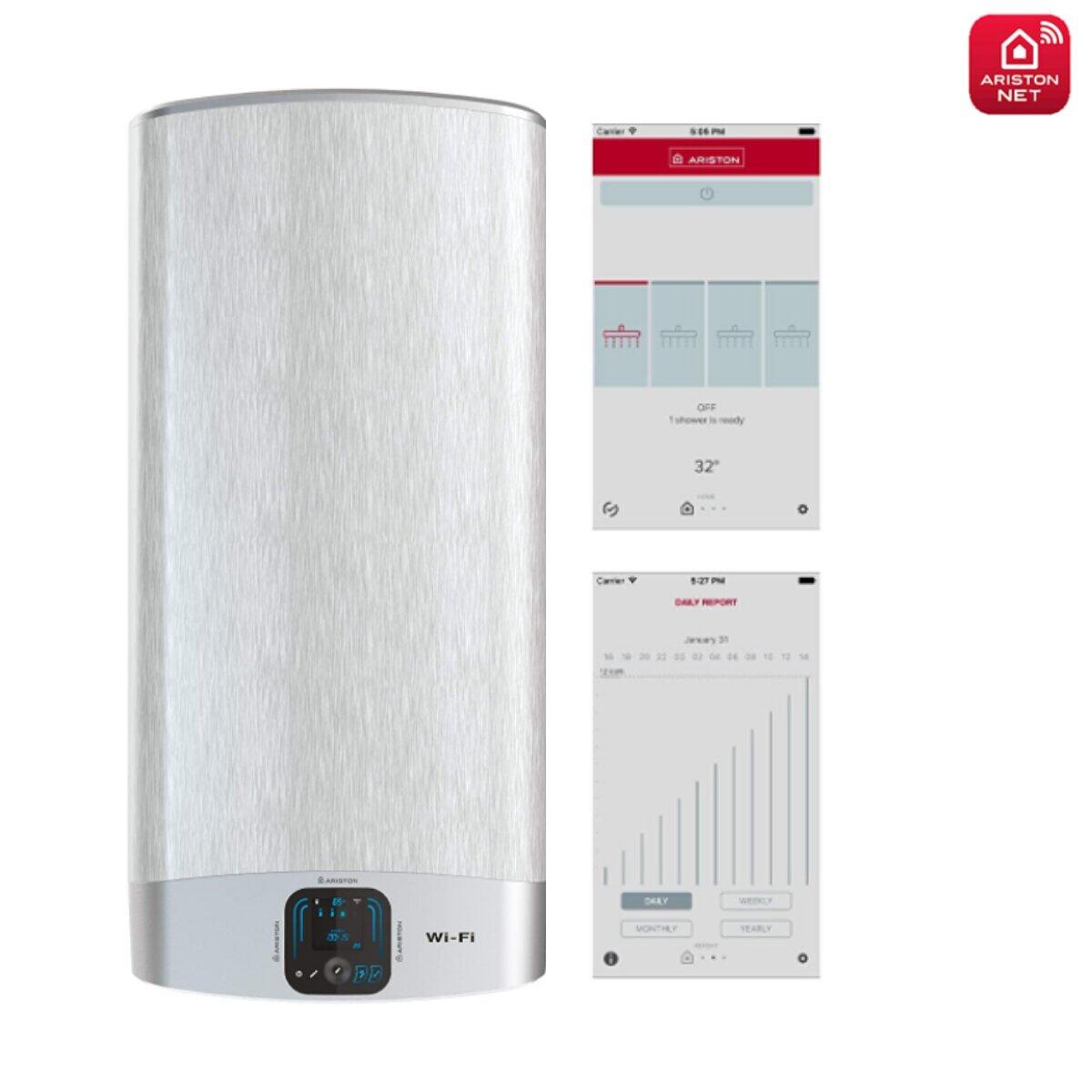 Termoacumulador ariston lydos hibrid wifi 80l G+ - 7