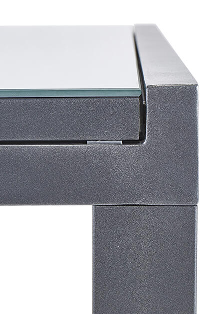 Table de jardin NATERIAL Lyra rectangulaire gris 6 personnes - 9