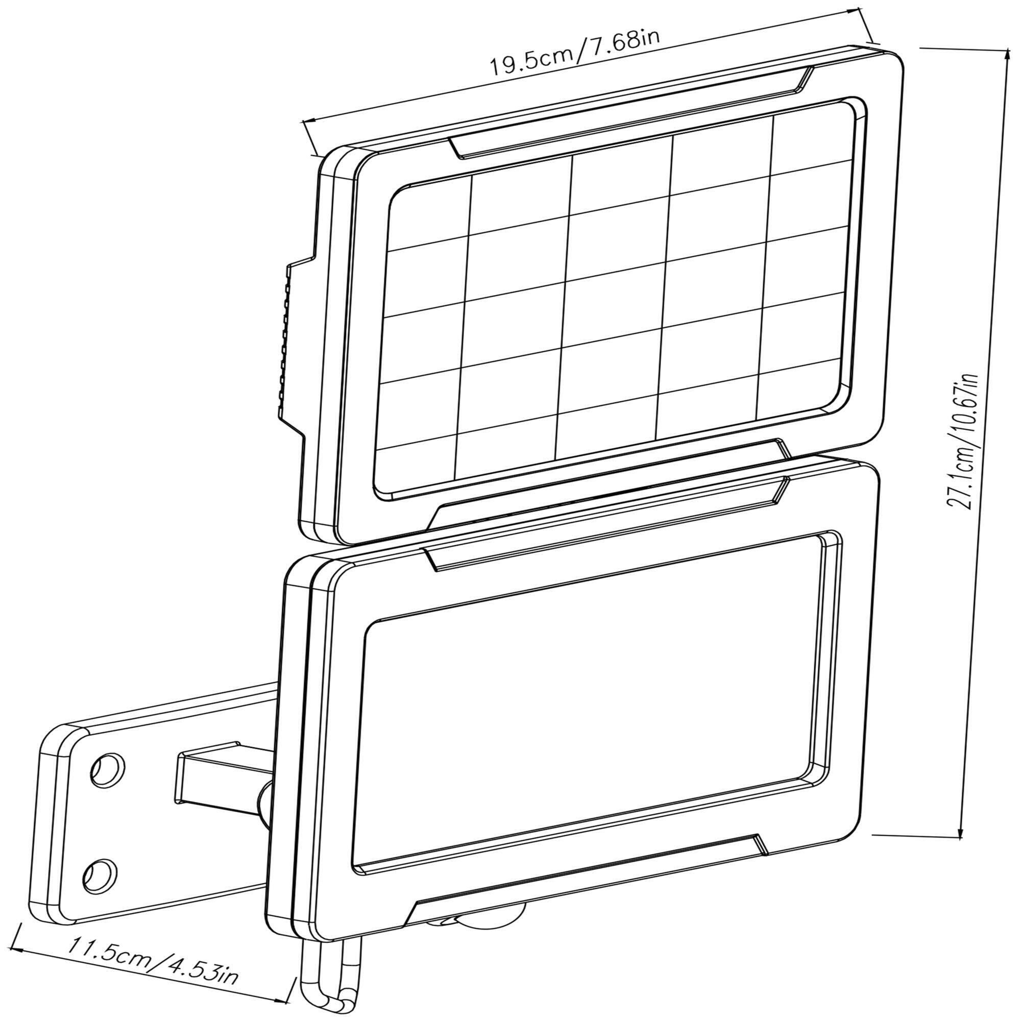 Projecteur avec détecteur solaire Thos 1000 Lumen blanc INSPIRE - 6