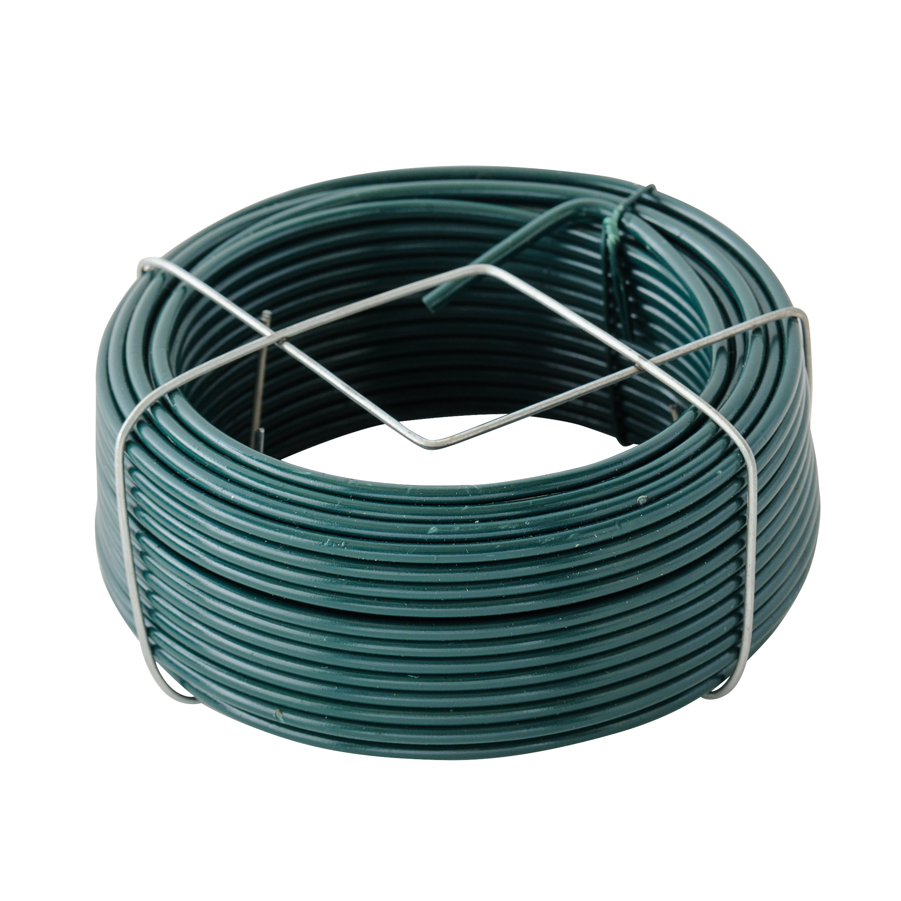 Alambre plastificado verde de 20 m de longitud y 2.7 mm de ø - 3
