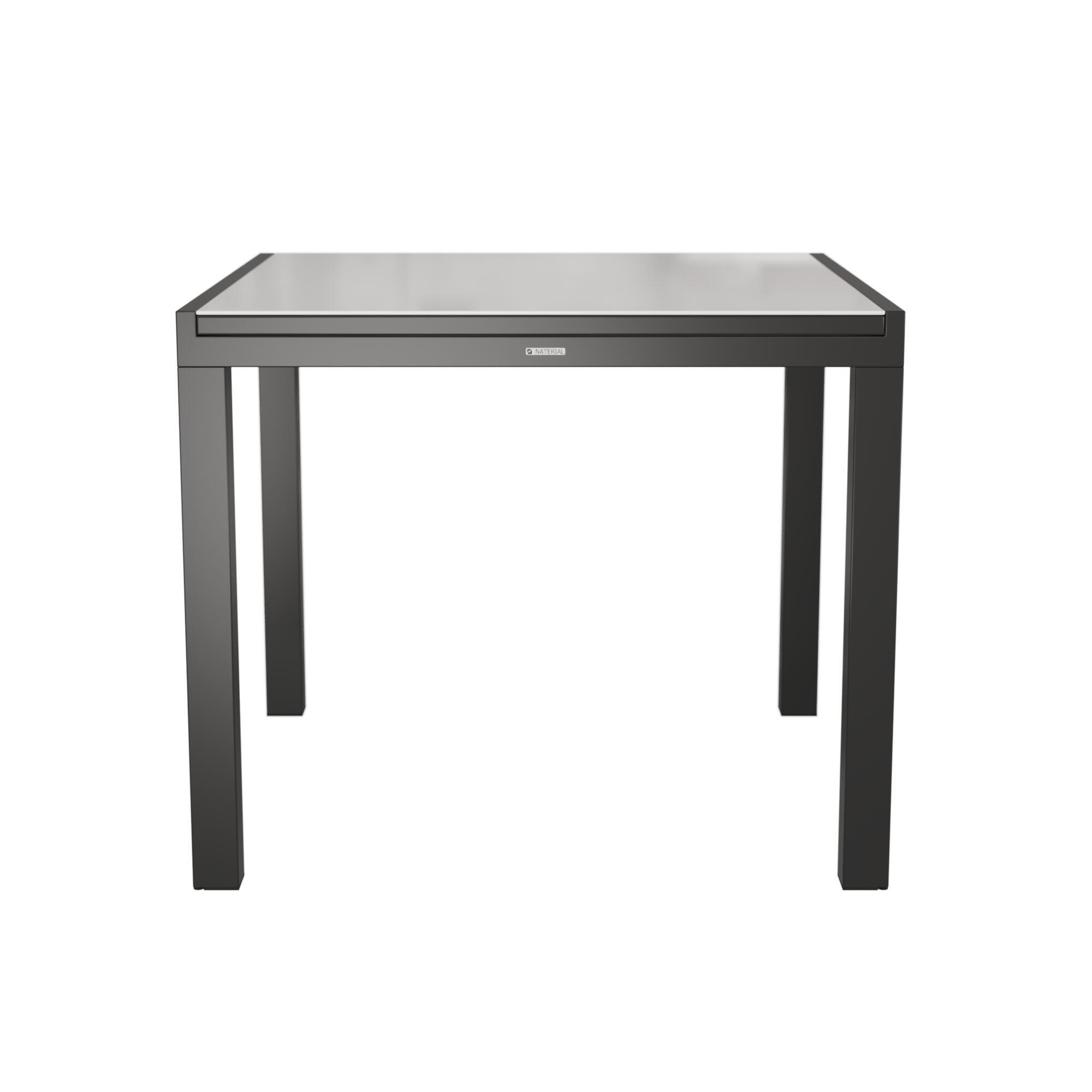 Mesa de alumínio NATERIAL LYRA ANTRACITE 90/160X90CM - 21