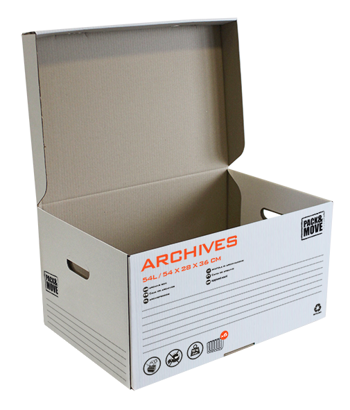 Carton de déménagement 36 l, l.40 cm x H.28 cm x p.36 cm - 2