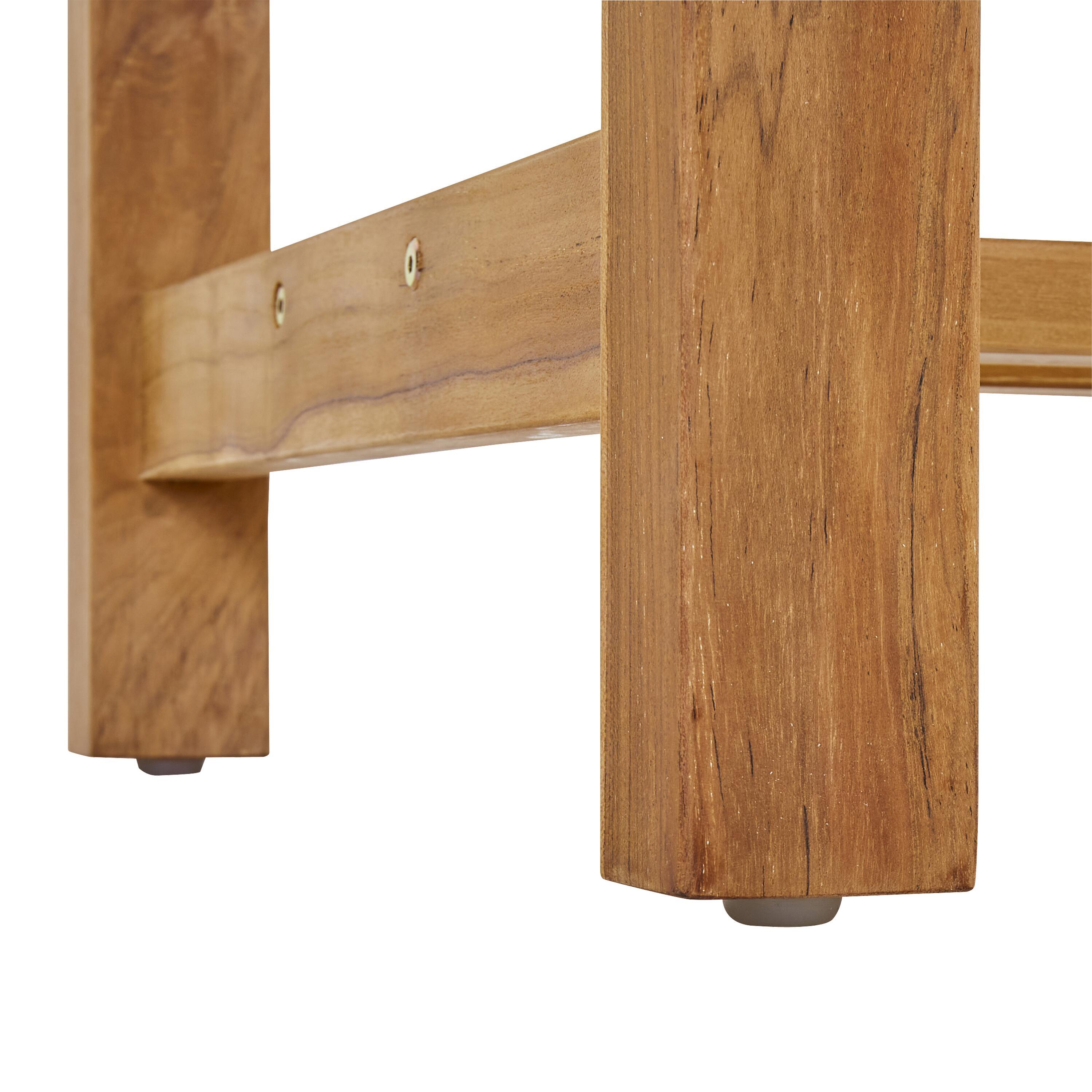 Tavolo da giardino allungabile Antea NATERIAL in teak naturale per 10 persone 180/240x100cm - 18