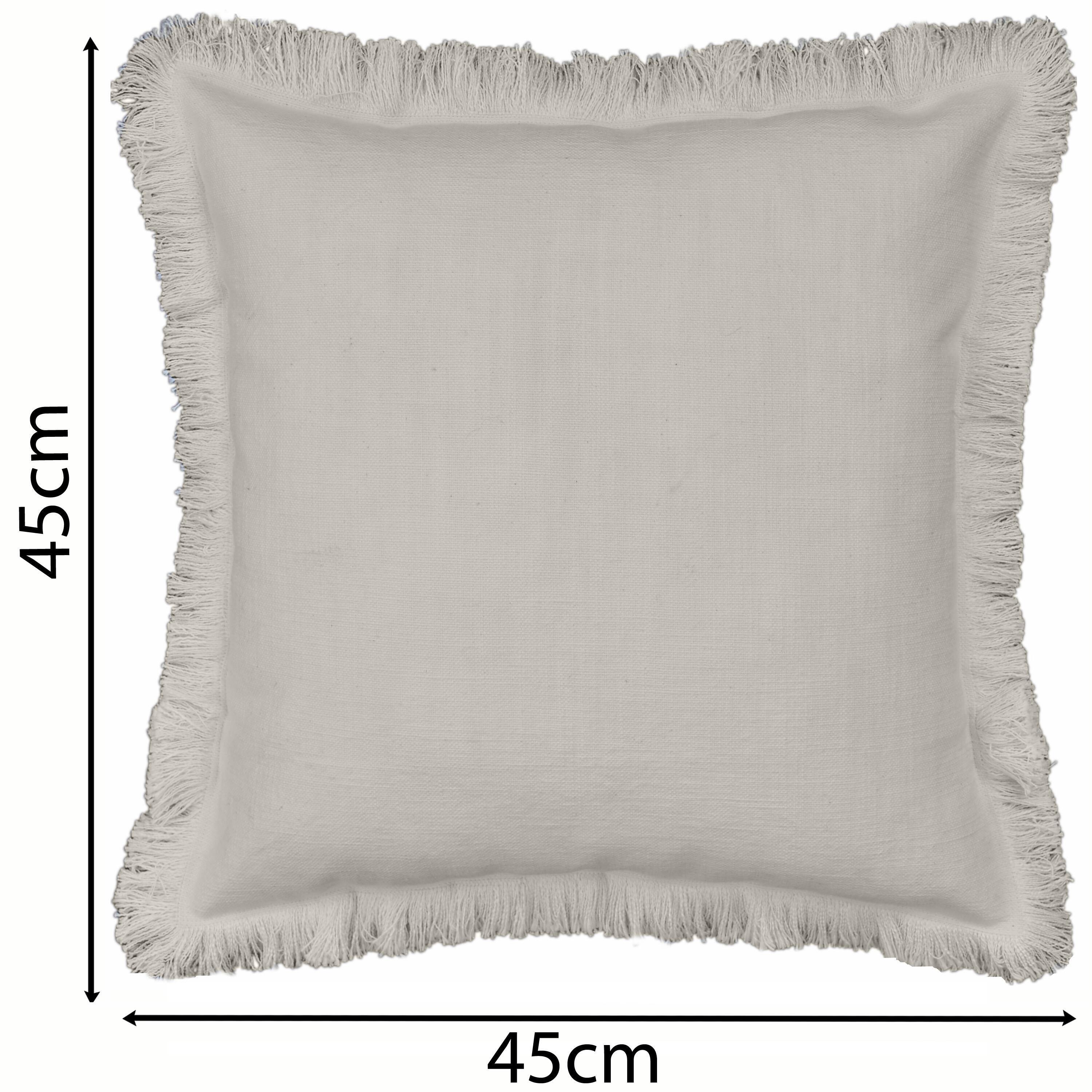 Coussin Lucile, beige l.45 x L.45 cm INSPIRE - 2