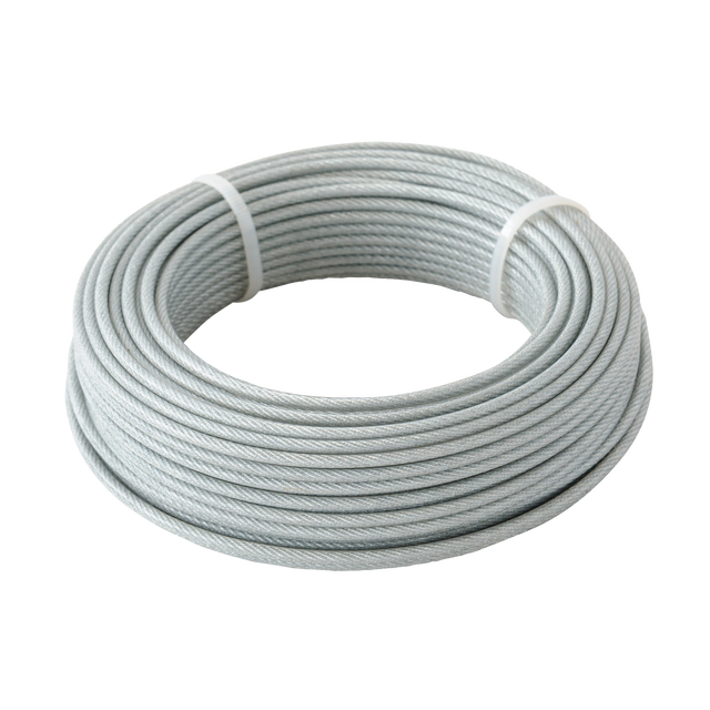 Cavo STANDERS in acciaio zincato rivestito in PVC trasparente ø 3 mm L 25 M