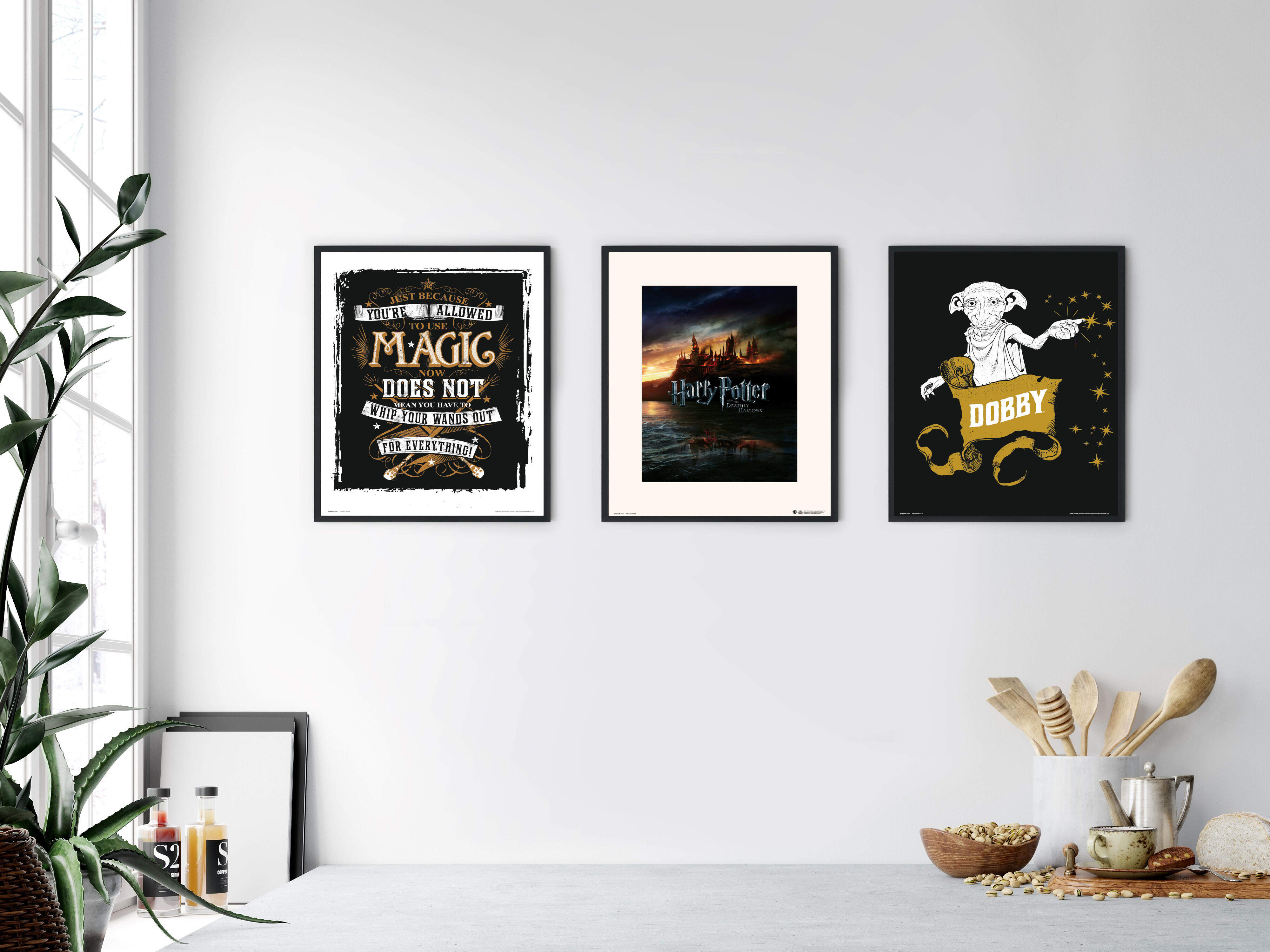 Affiche Harry p/Ma, noir, jaune, blanc l.30 x H.40 cm - 2