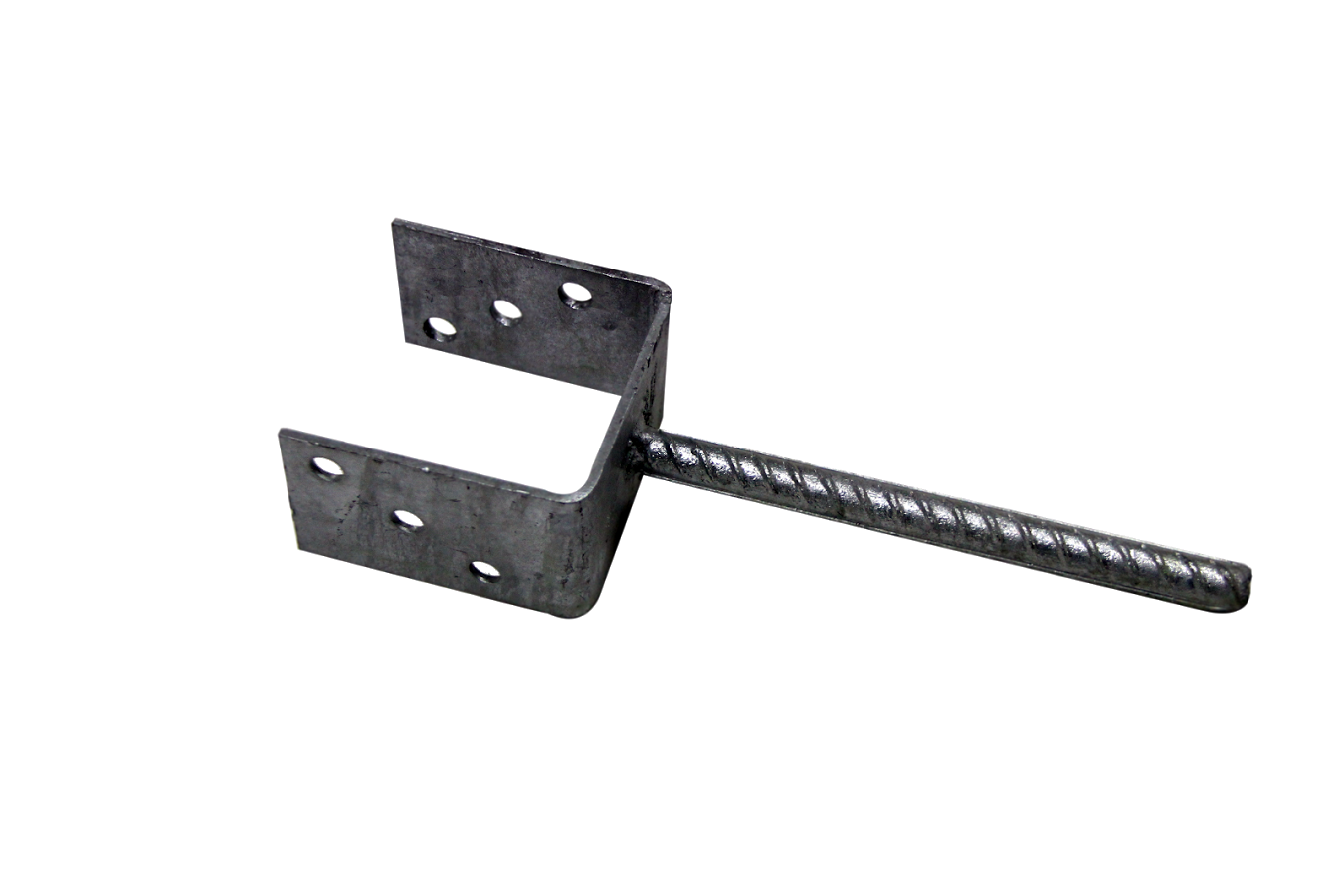 Support à sceller acier en y gris, H.30 x l.9 x P.9 cm - 2