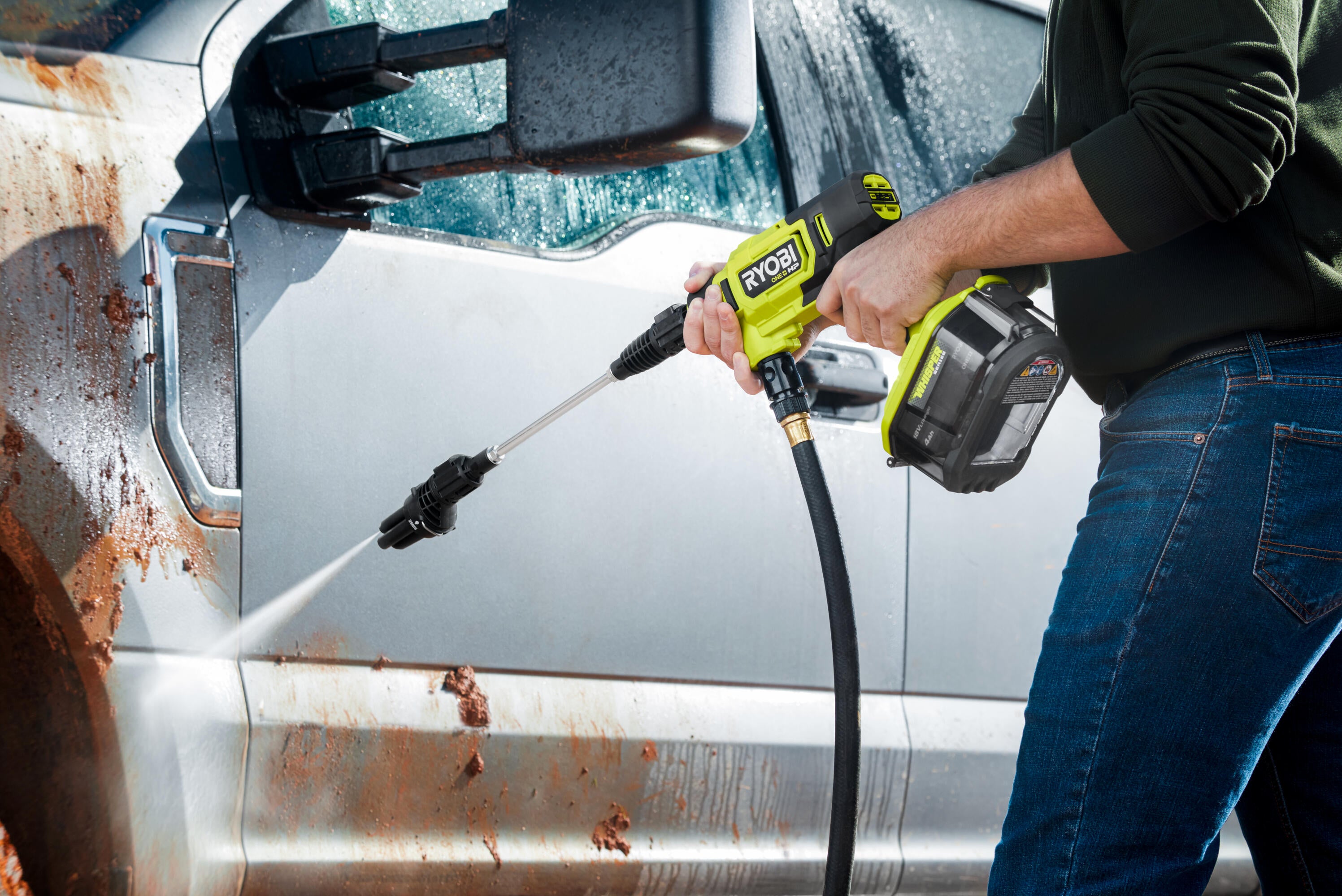 Pistolet hte pression sur batterie RYOBI ONE+ RY18PWX41A-125, avec batterie - 5