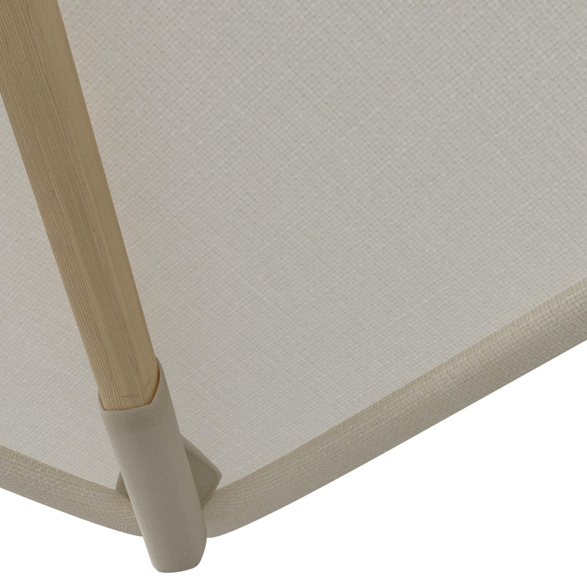 Ombrellone a palo laterale marrone Sonora NATERIAL con telo rettangolare bianco L 280 x P 391 x H 274 cm - 19