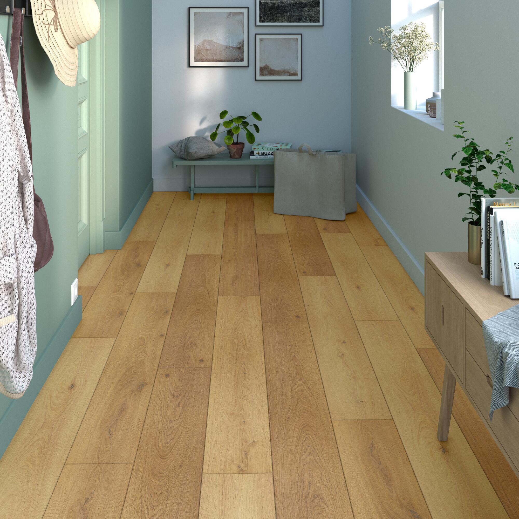 Pavimento laminato effetto rustico rovere dorato, AC5 classe 33, sp. 8 mm, ARTENS New Warden, 1.99 m² - 4