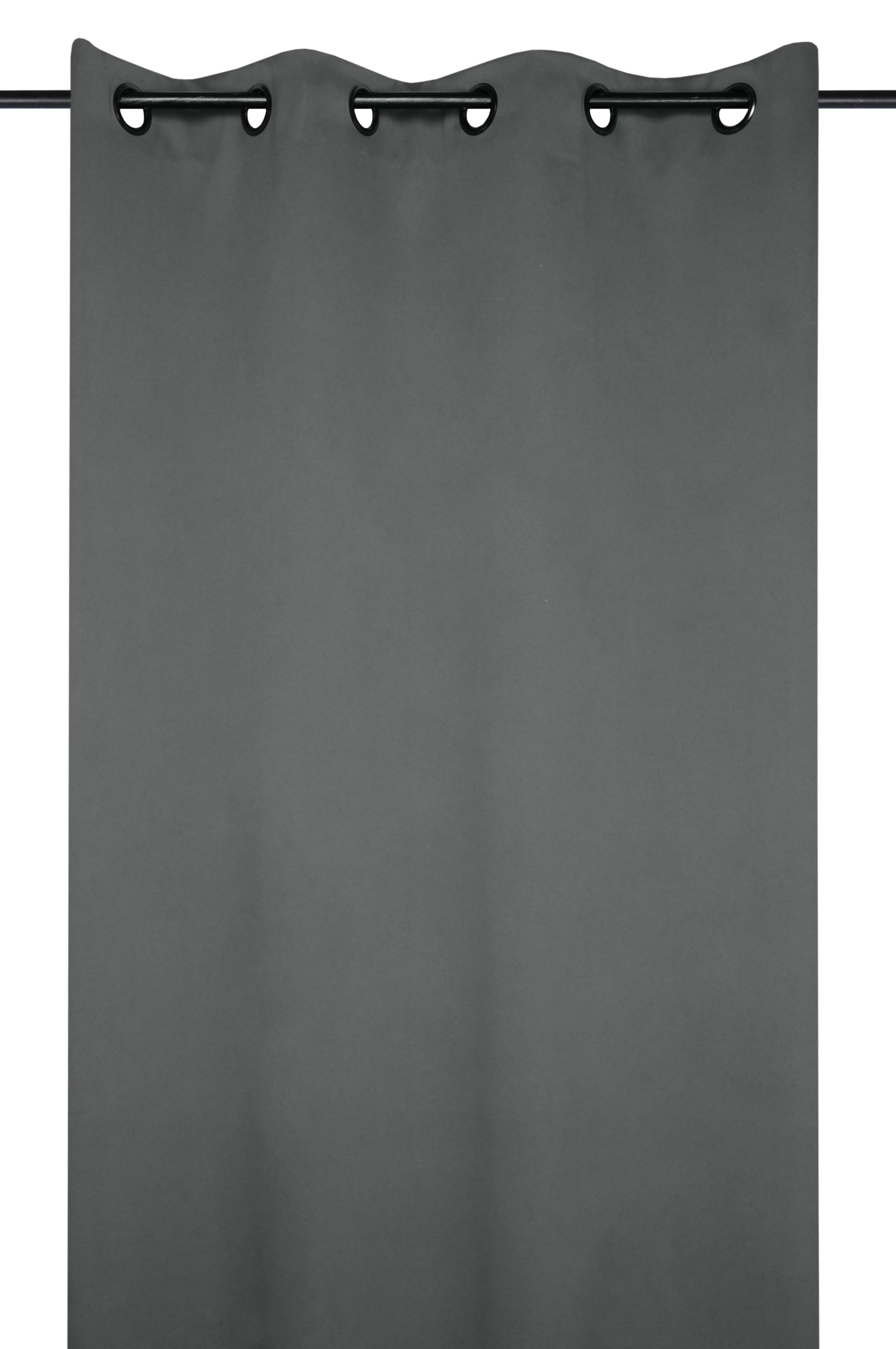Rideau tamisant, Notté anthracite l.140 x H.280 cm - 3