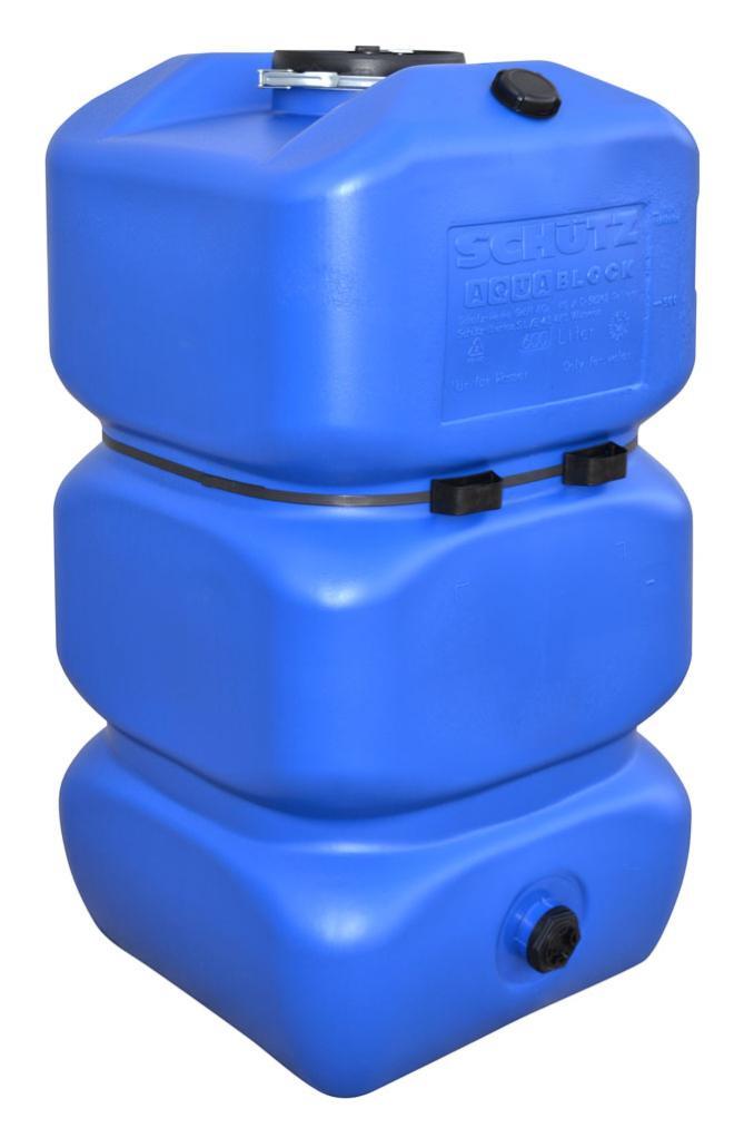 Récupérateur d'eau Aquablock SCHUTZ carré bleu , 600 l - 6