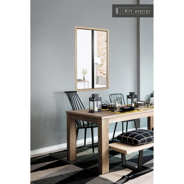 Verriere Atelier Nebraska, 2 vitrages givrés inclus H.1.08 x l.0.63m