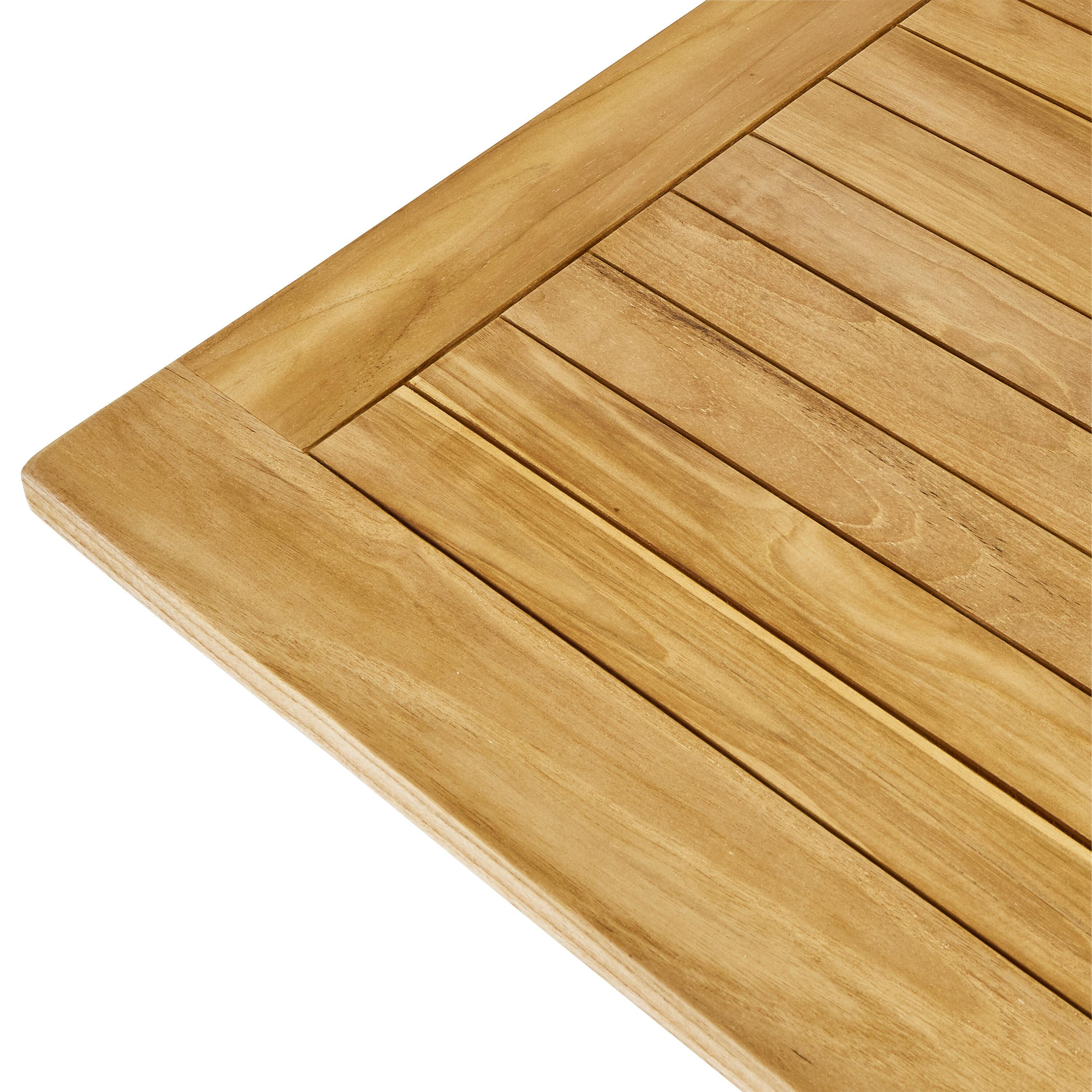 Tavolo da giardino allungabile Antea NATERIAL in teak naturale per 10 persone 180/240x100cm - 16