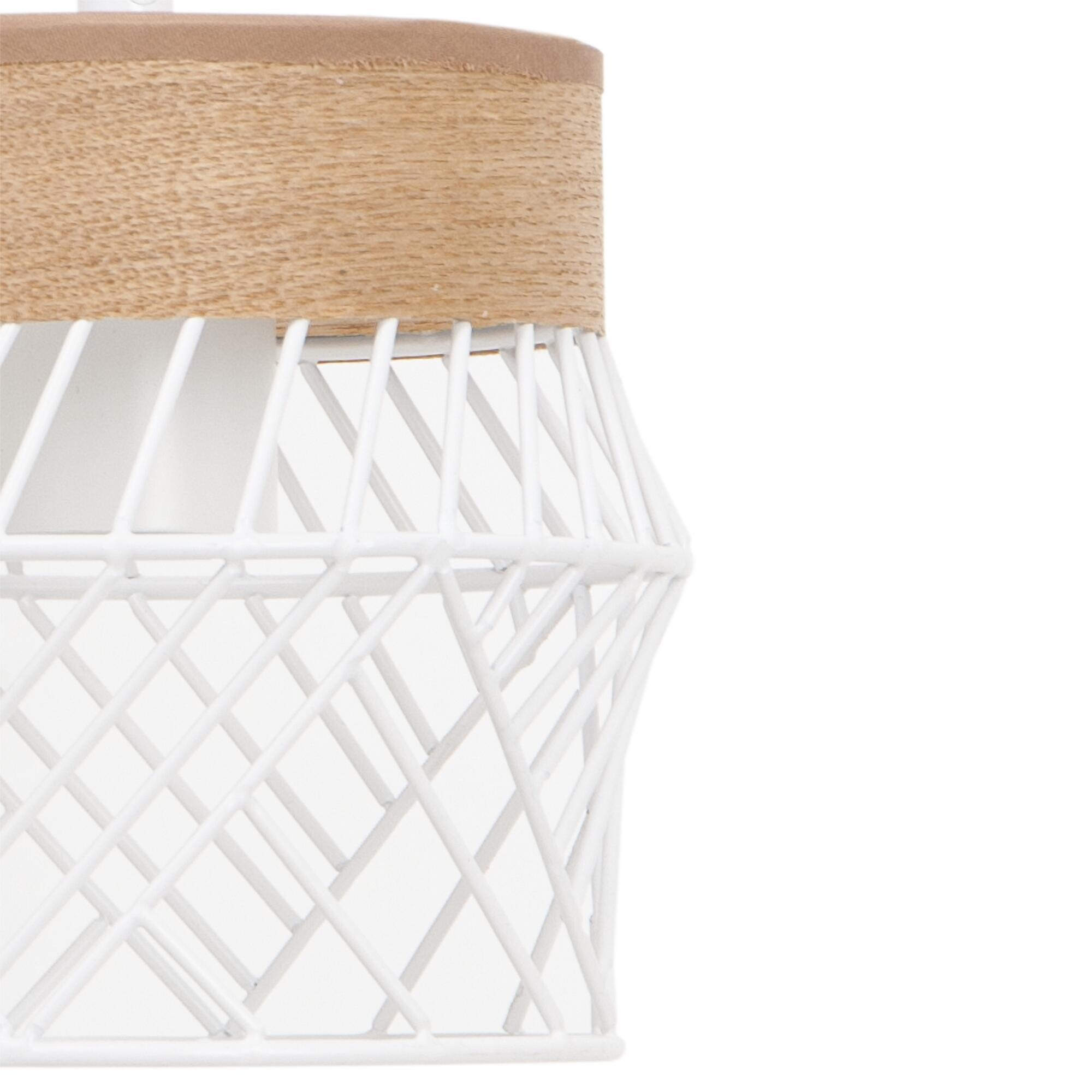 Applique murale E27 métal, blanc, Kanel, INSPIRE - 8