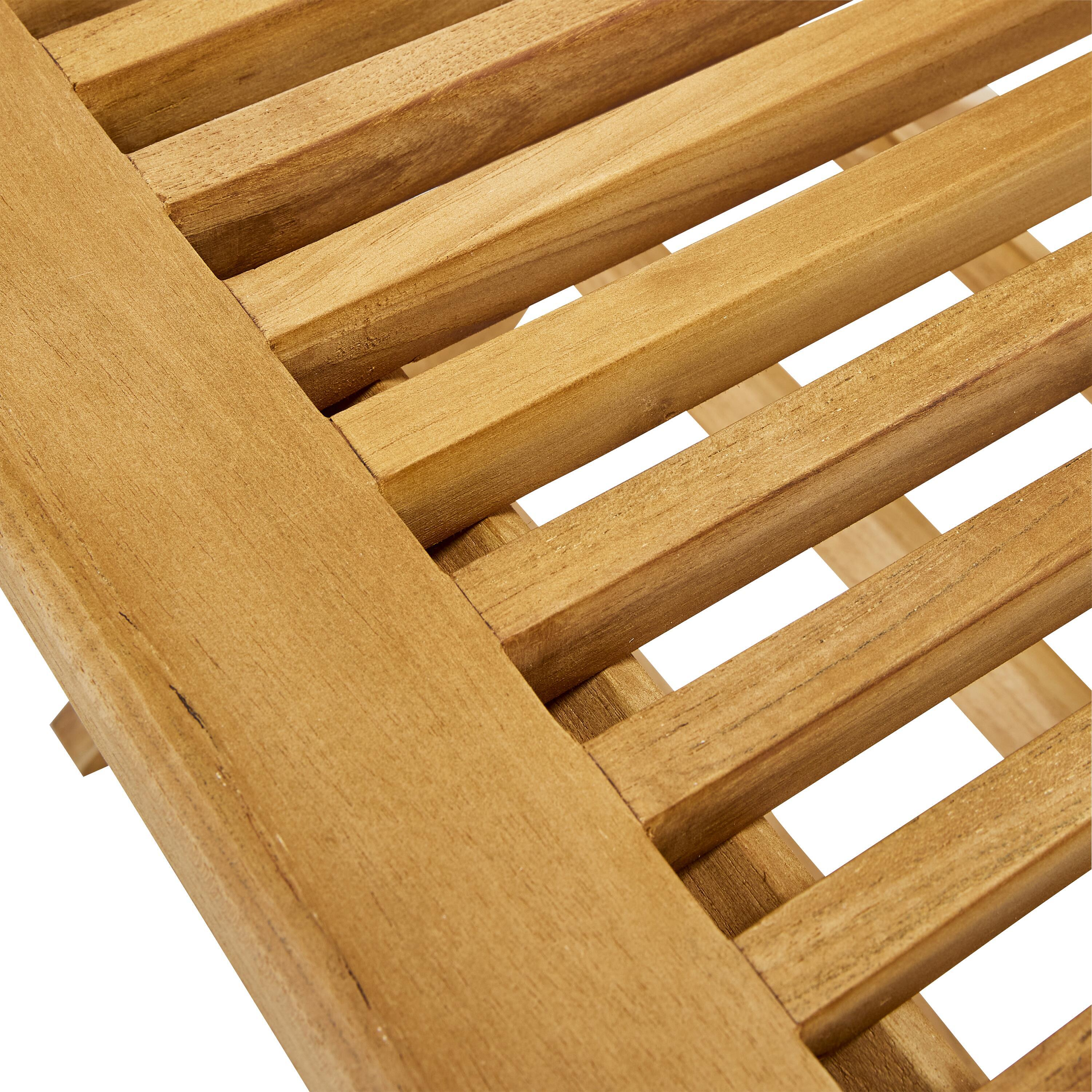 Lot de 2 chaises de jardin NATERIAL Antea en teck marron - 7