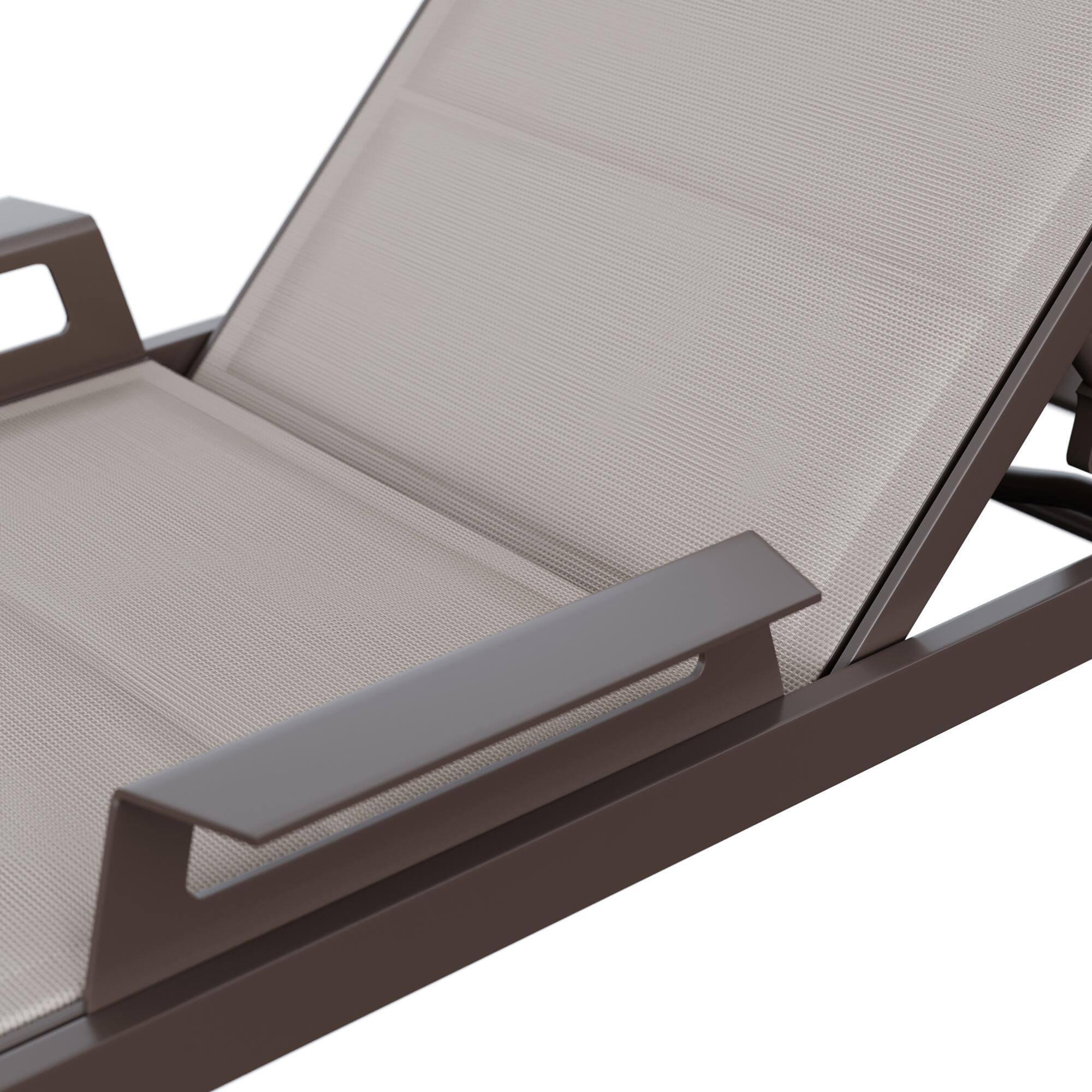 Espreguiçadeira de alumínio NATERIAL ODYSSEA II MOKA - 27