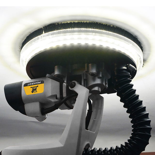 Ponceuse à plâtre téléscopique filaire PEUGEOT Energysand-225, 810 W