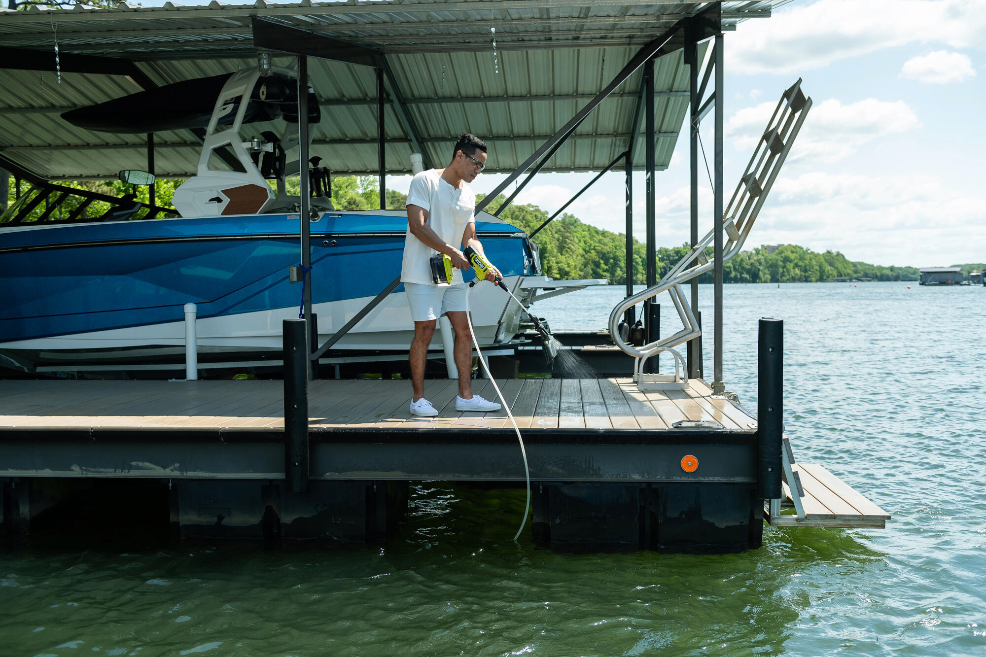 Pistolet hte pression sur batterie RYOBI ONE+ RY18PWX41A-125, avec batterie - 6