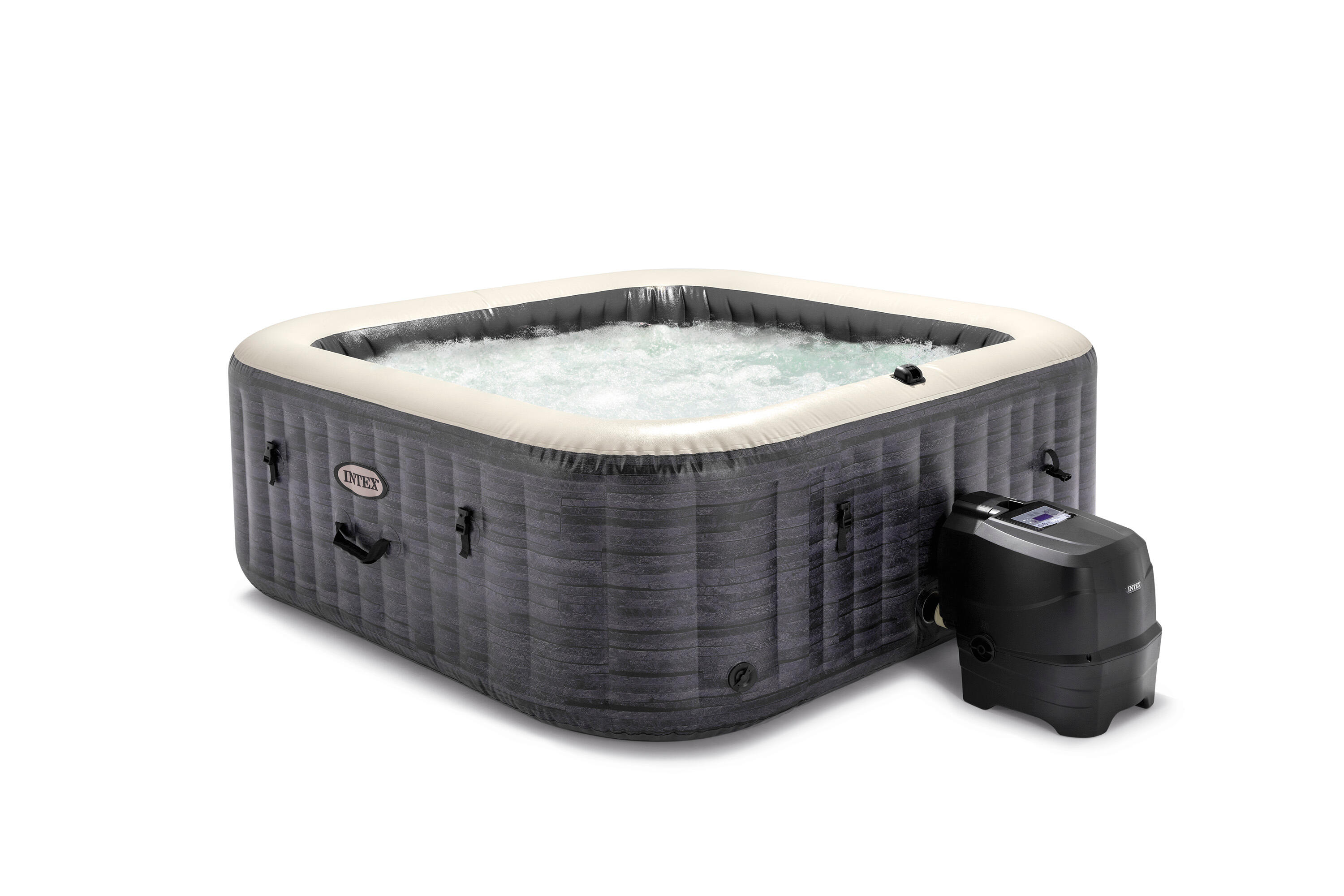 Spa de exterior hinchable intex greystone de 173x71 cm con 4 plazas