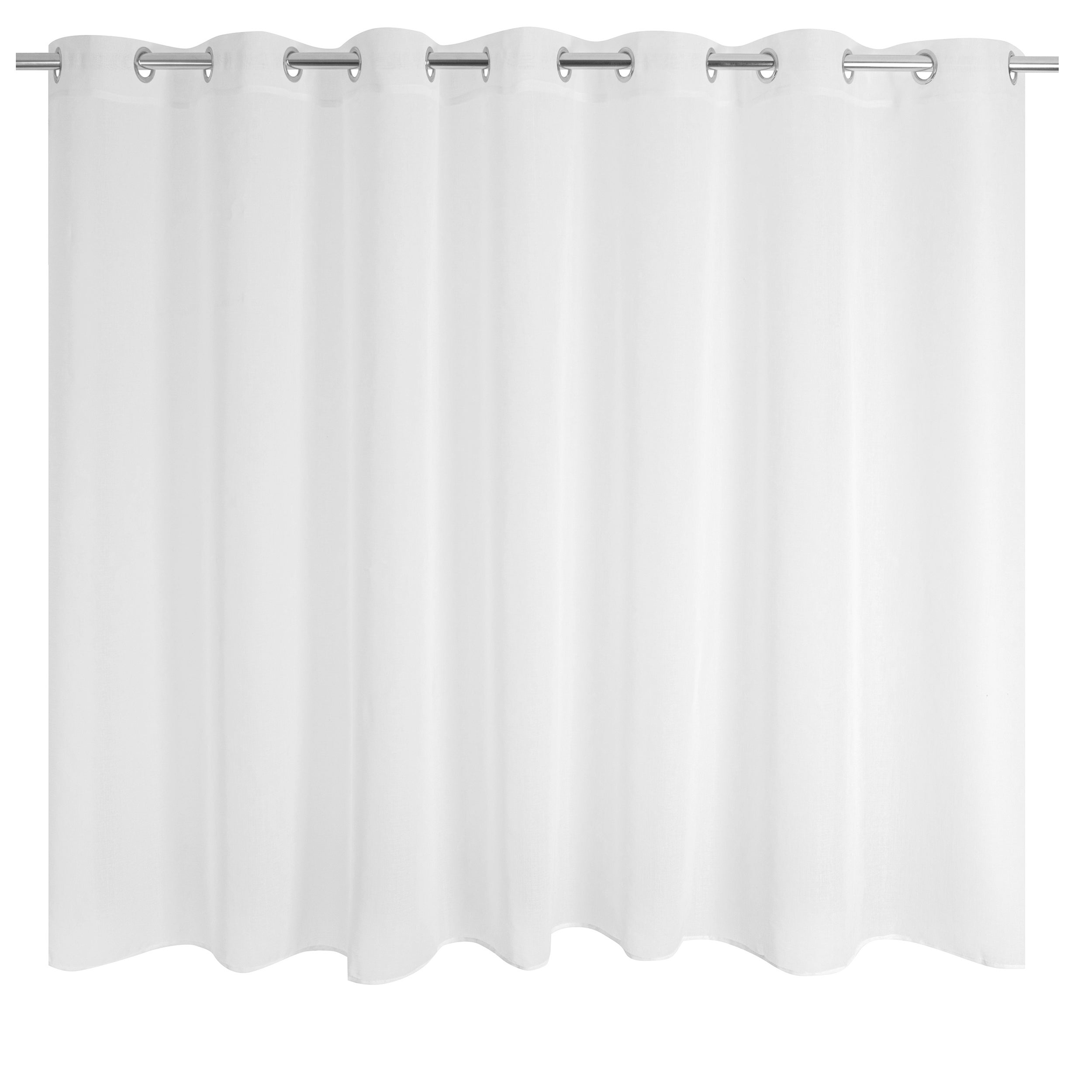 Voilage tamisant, Léo, blanc H.160 x l.280 cm - 2