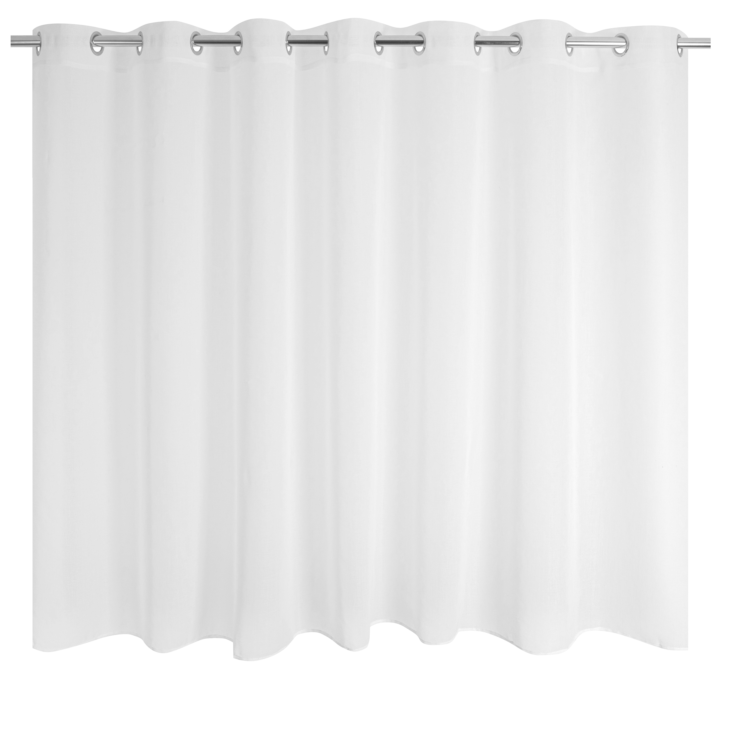 Voilage tamisant, Léo, blanc H.160 x l.280 cm - 2