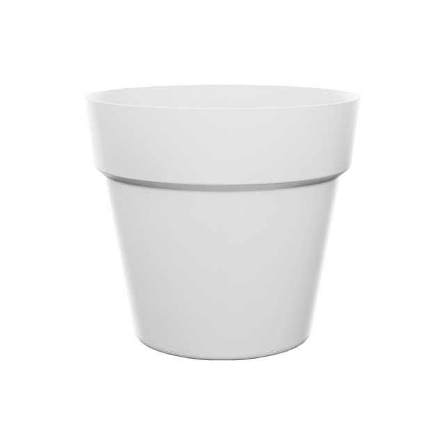 Pot de fleur rond NATERIAL D.47 x H.40.4 cm blanc