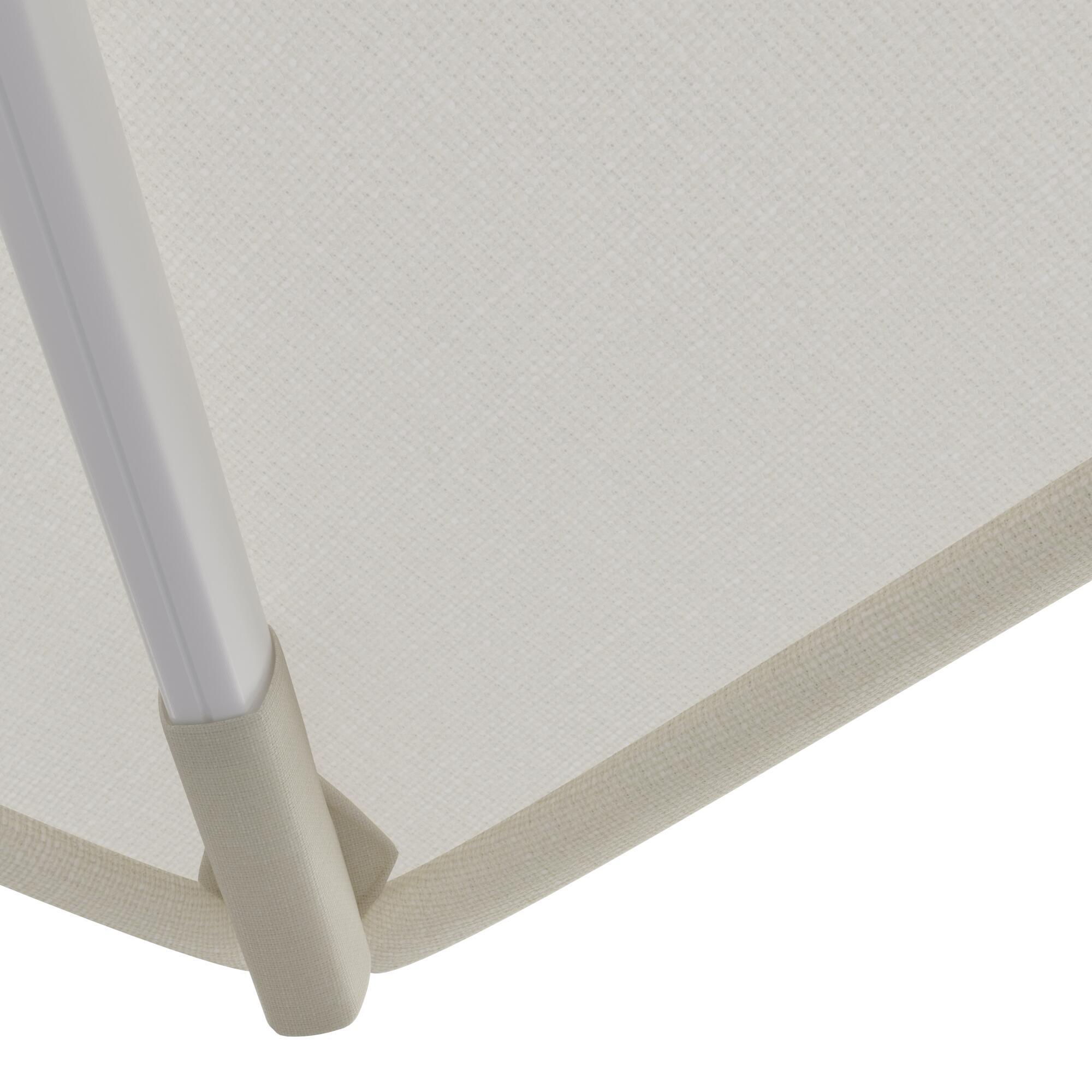Parasol déporté rectangulaire blanc Aura NATERIAL L.386 x l.281 cm - 8