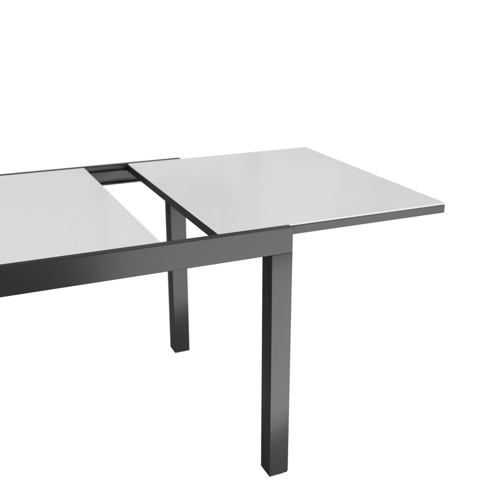 Mesa de alumínio NATERIAL LYRA ANTRACITE 90/160X90CM - 29