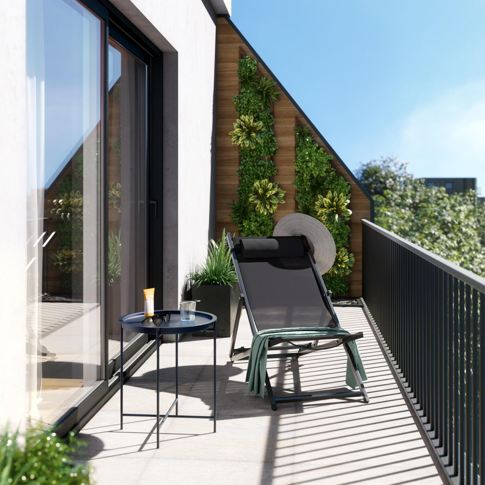 Stolik ogrodowy okrągły Mobis 45 cm antracytowy Naterial - 18