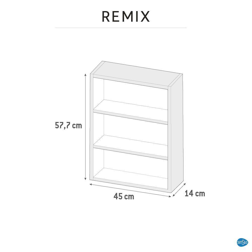 Meuble de salle de bain modulable sous vasque l.45 x H.57.7 x P.14cm vert Remix - 2