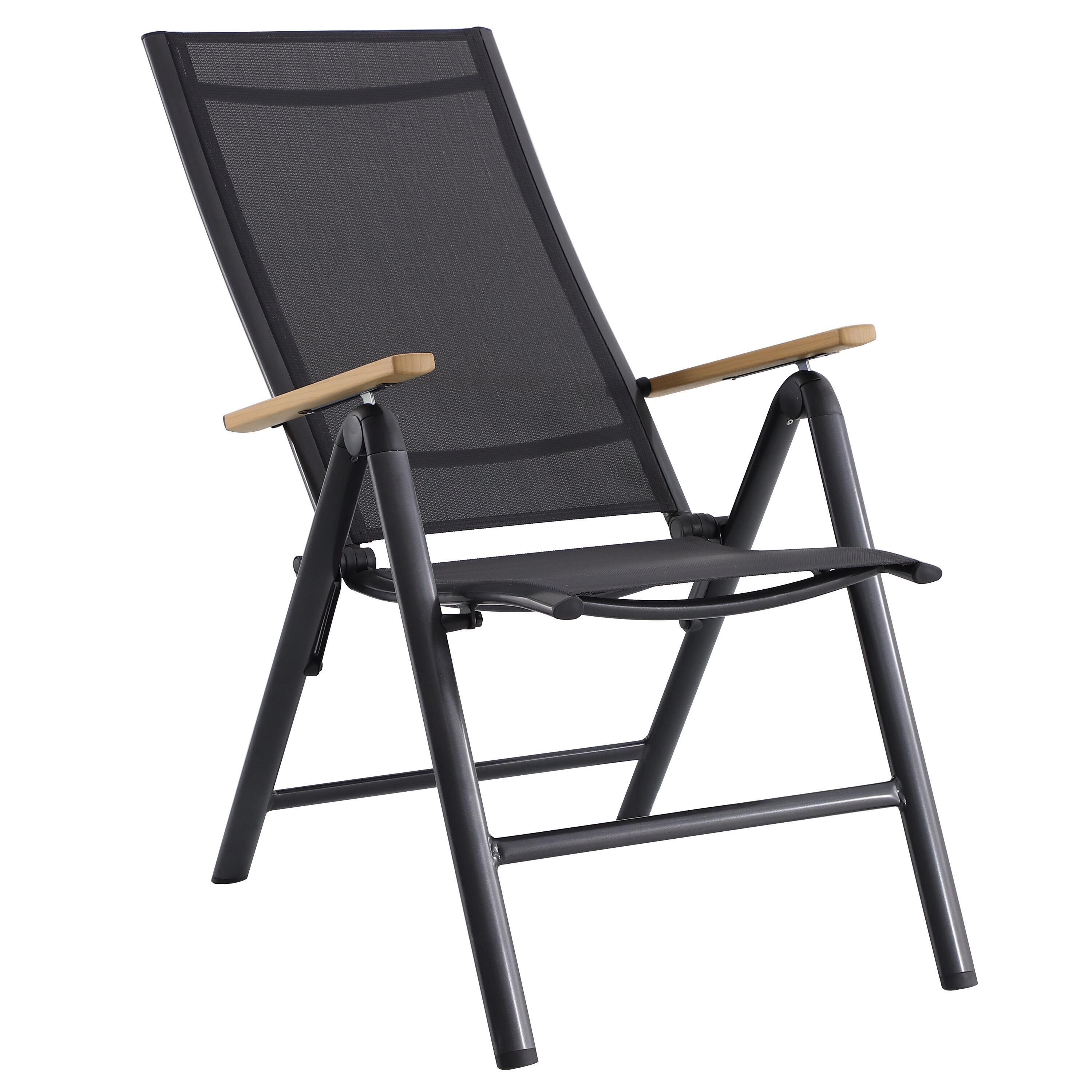 Chaise de jardin NATERIAL Oris en aluminium gris - 6