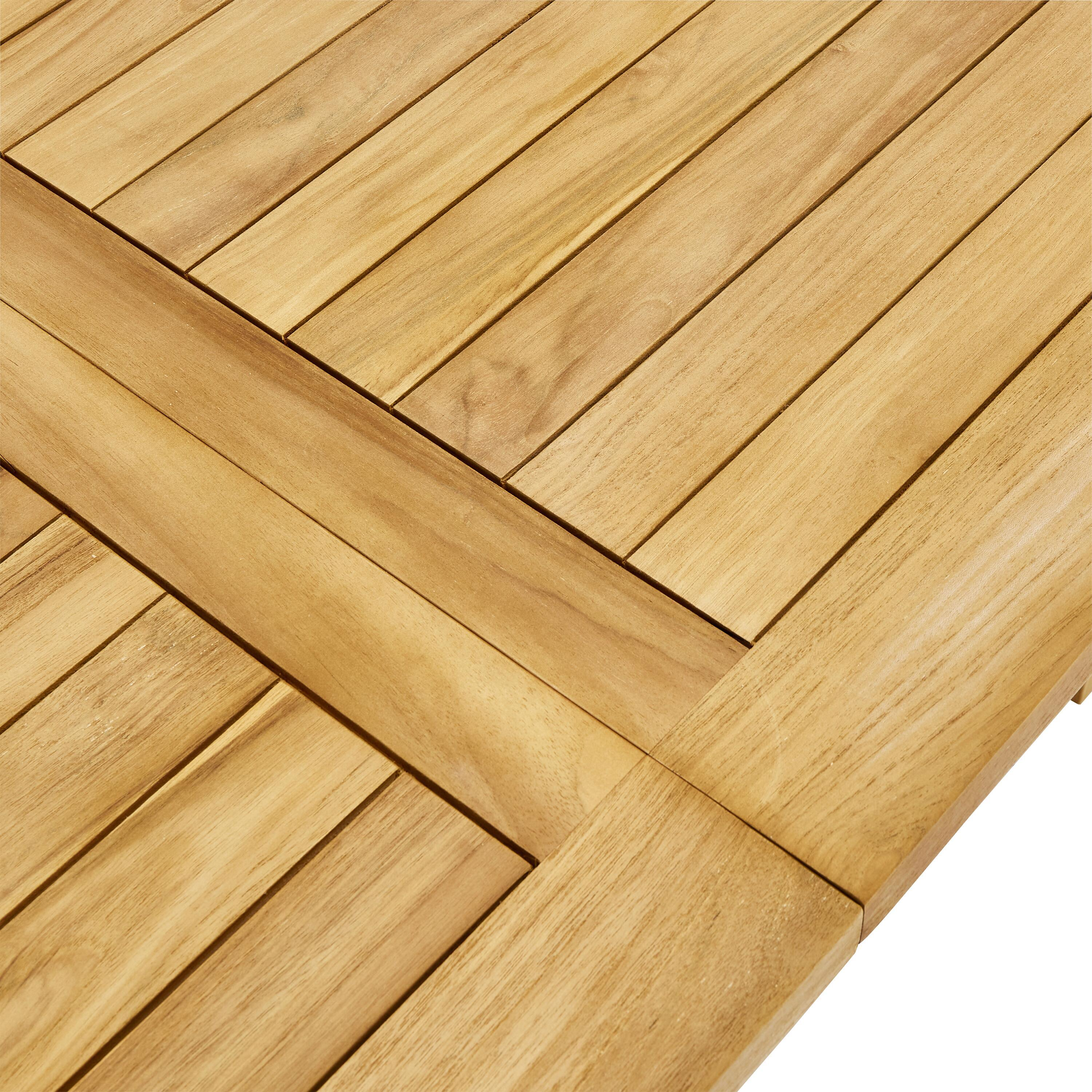 Tavolo da giardino allungabile Antea NATERIAL in teak naturale per 10 persone 180/240x100cm - 14