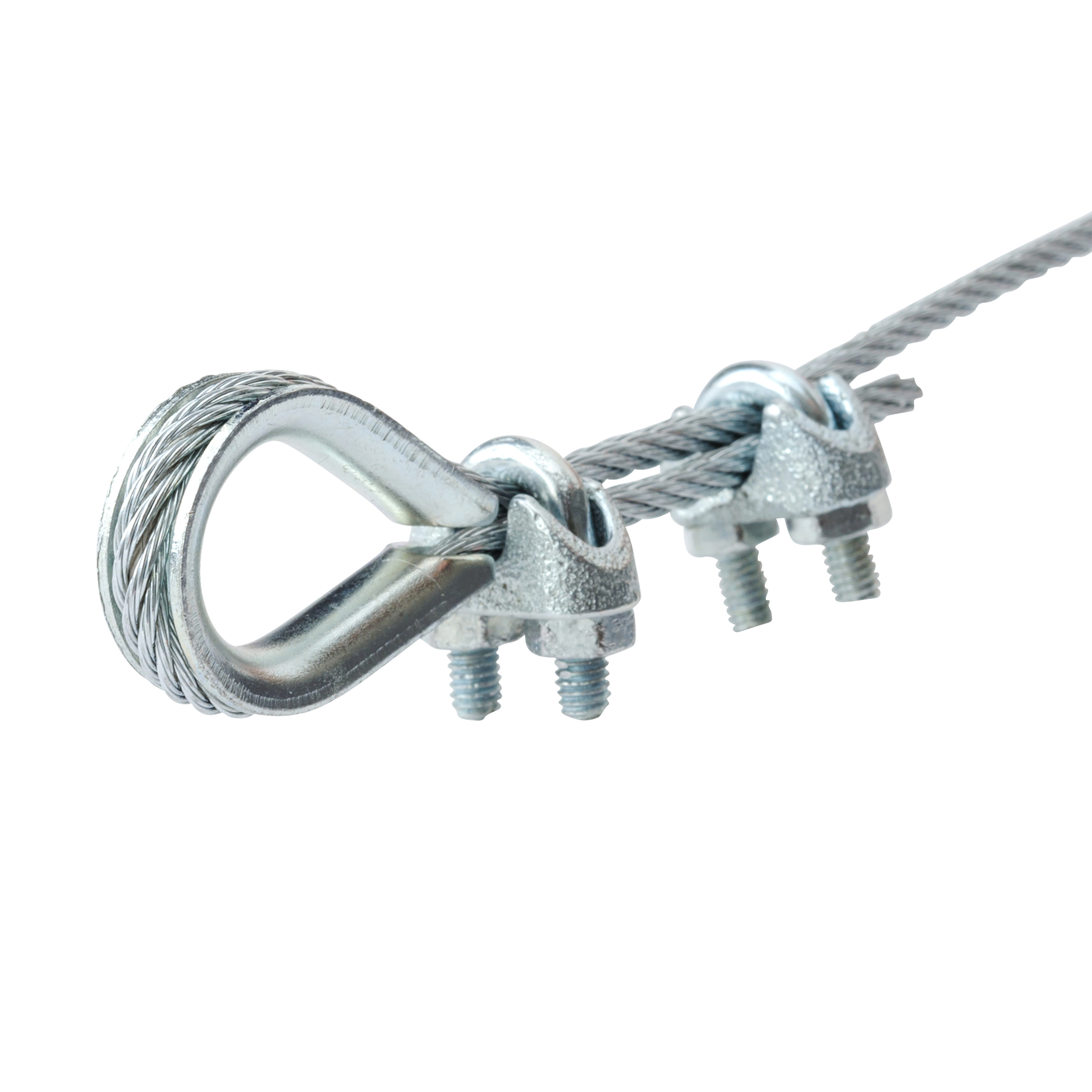 Lot de 2 cosses coeur acier STANDERS, Diam.4 - 3