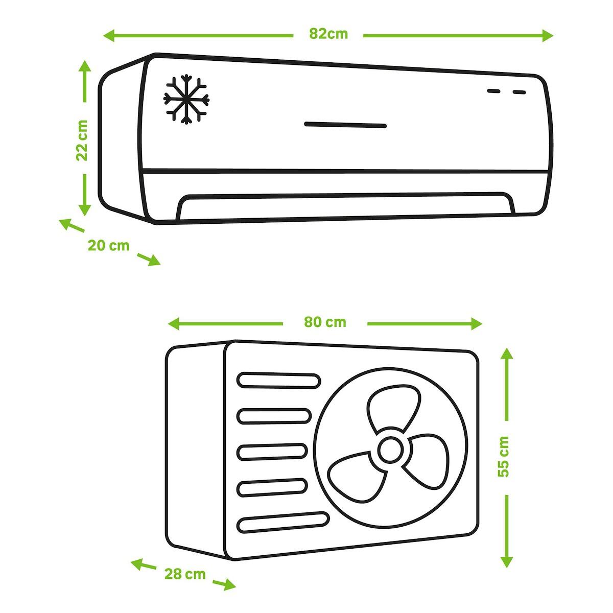 Condizionatore monosplit EQUATION 12000 BTU inverter A++/A+ serie - 15