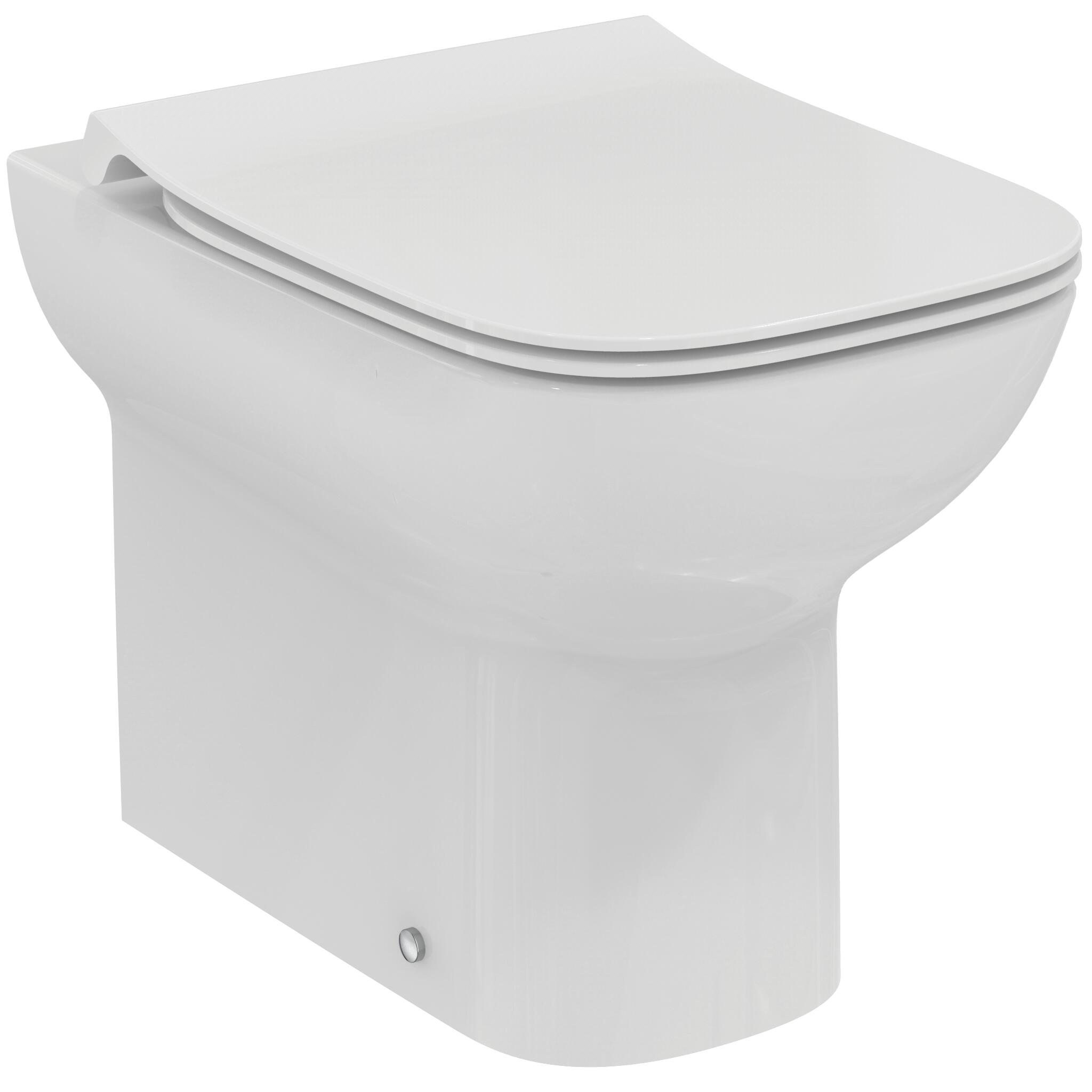 Copriwater I.Life A ovale originale per serie sanitari IDEAL STANDARD sganciabile in poliestere sospeso filo pavimento , bianco eur - 2