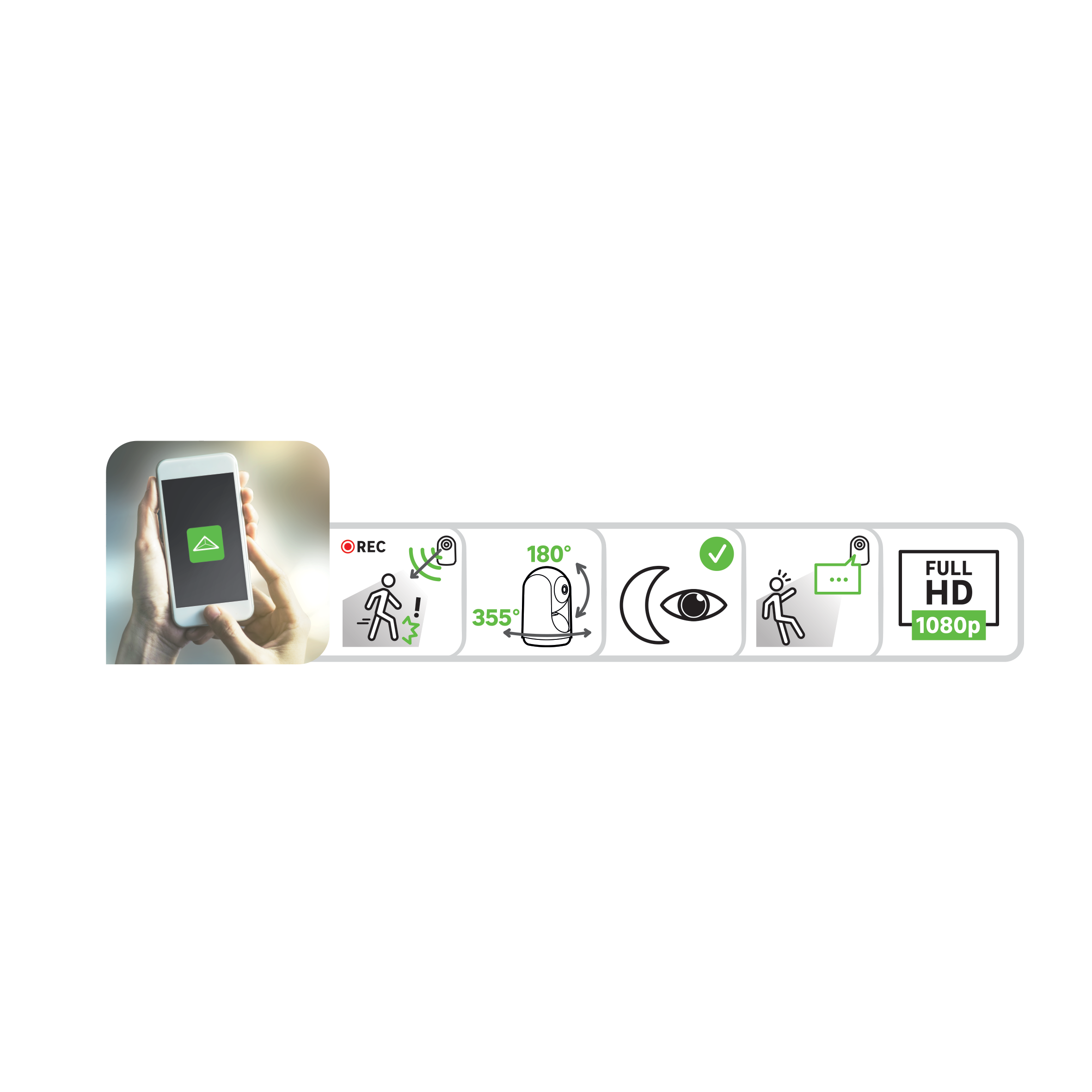 Kamera wewnętrzna obrotowa Enki WiFi LEXCAM-RI01 Lexman - 18
