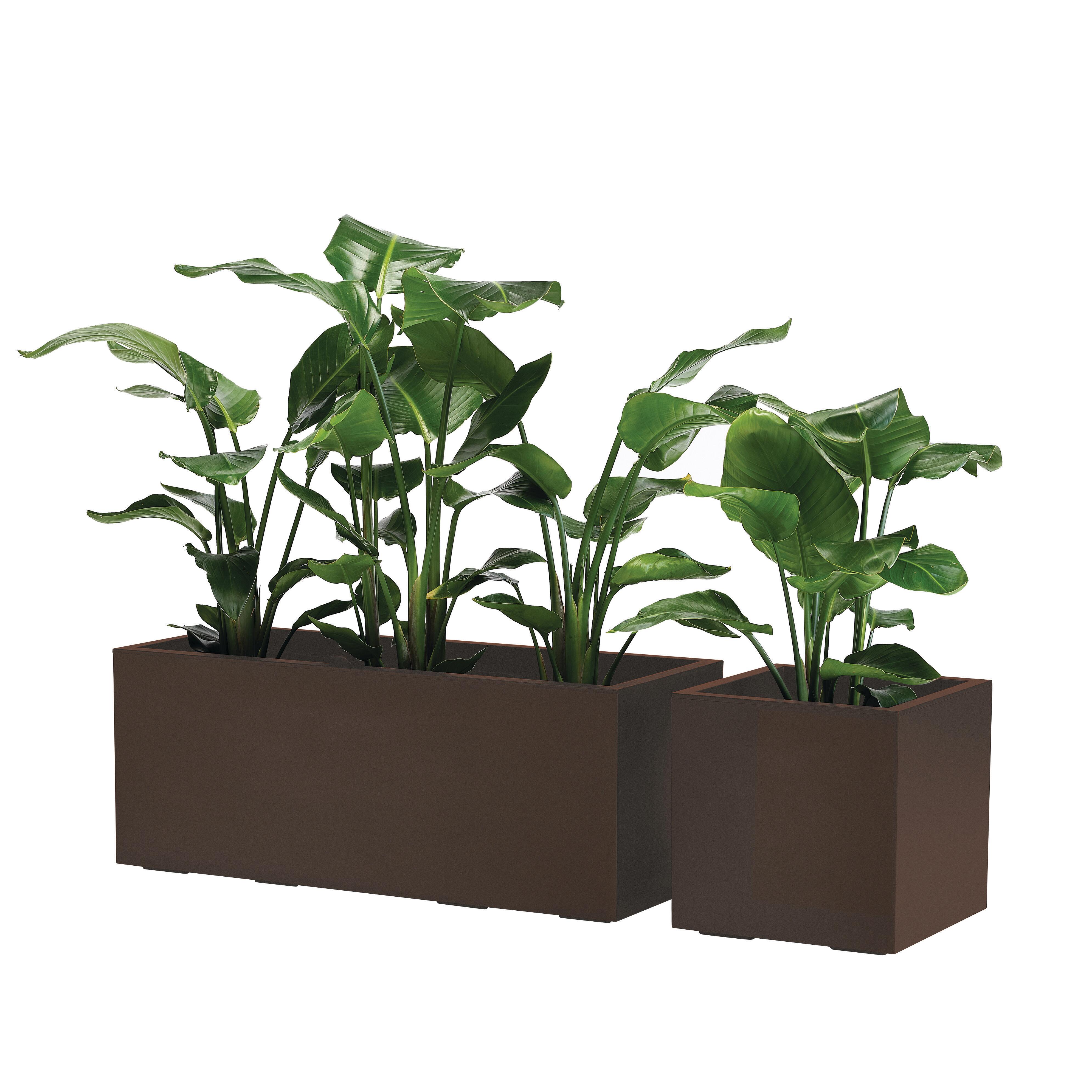 Fioriera autoirrigante Kebe Greener EURO3PLAST in polipropilene rame H 40 x L 100 x P 40 cm - 3