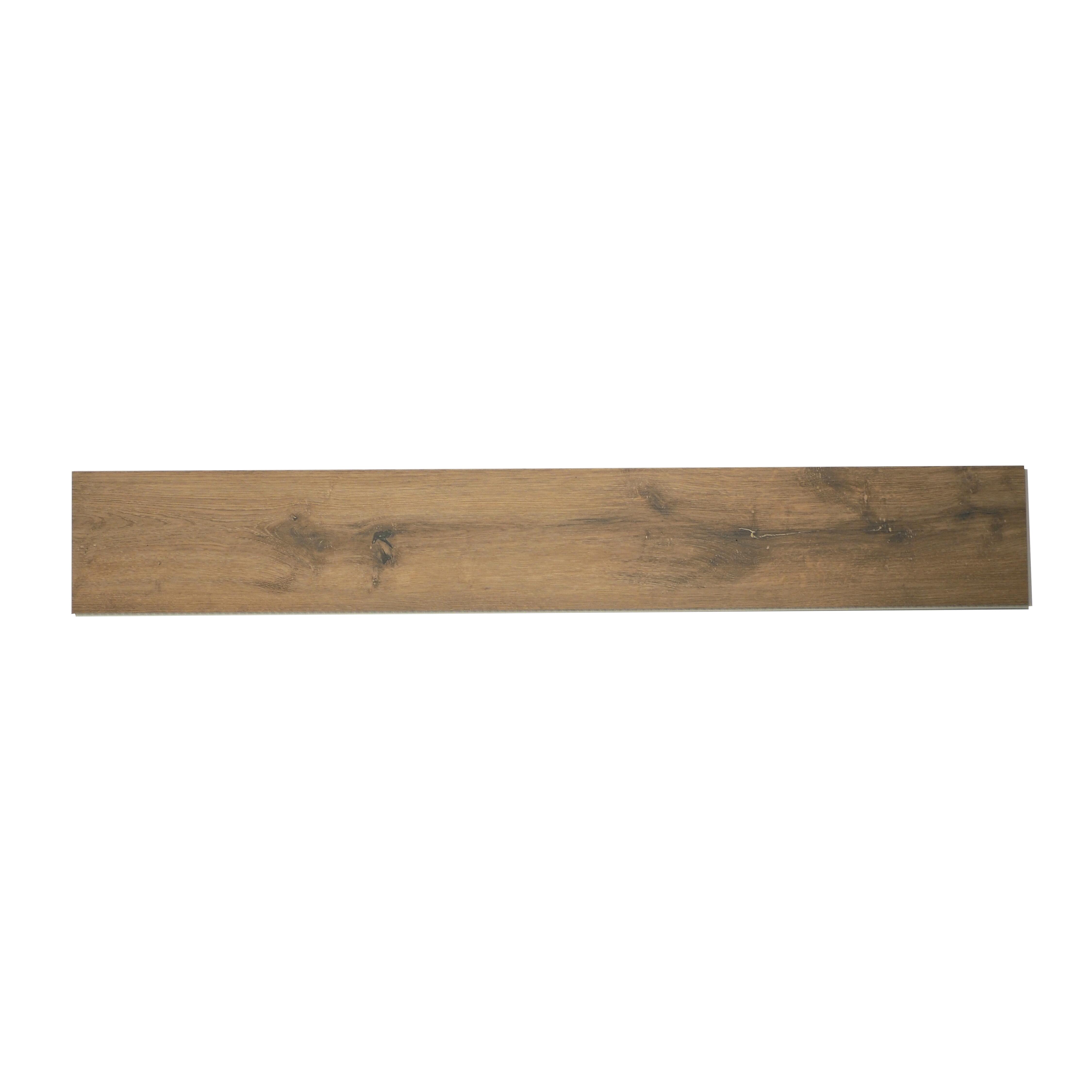 Pavimento SPC effetto legno rovere scuro Sp 5 mm passaggio intenso con sottopavimento integrato, Luzerna, 2.196 m² - 4