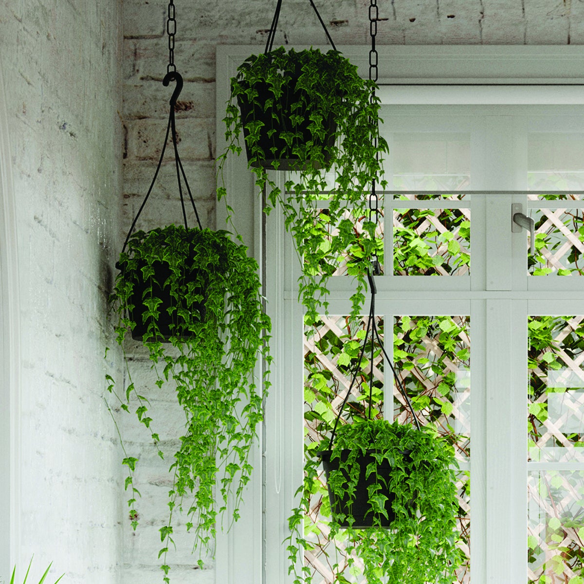 Vaso con supporto ARTEVASI Madagascar in polipropilene antracite H 17.9 x ø 27 cm - 2