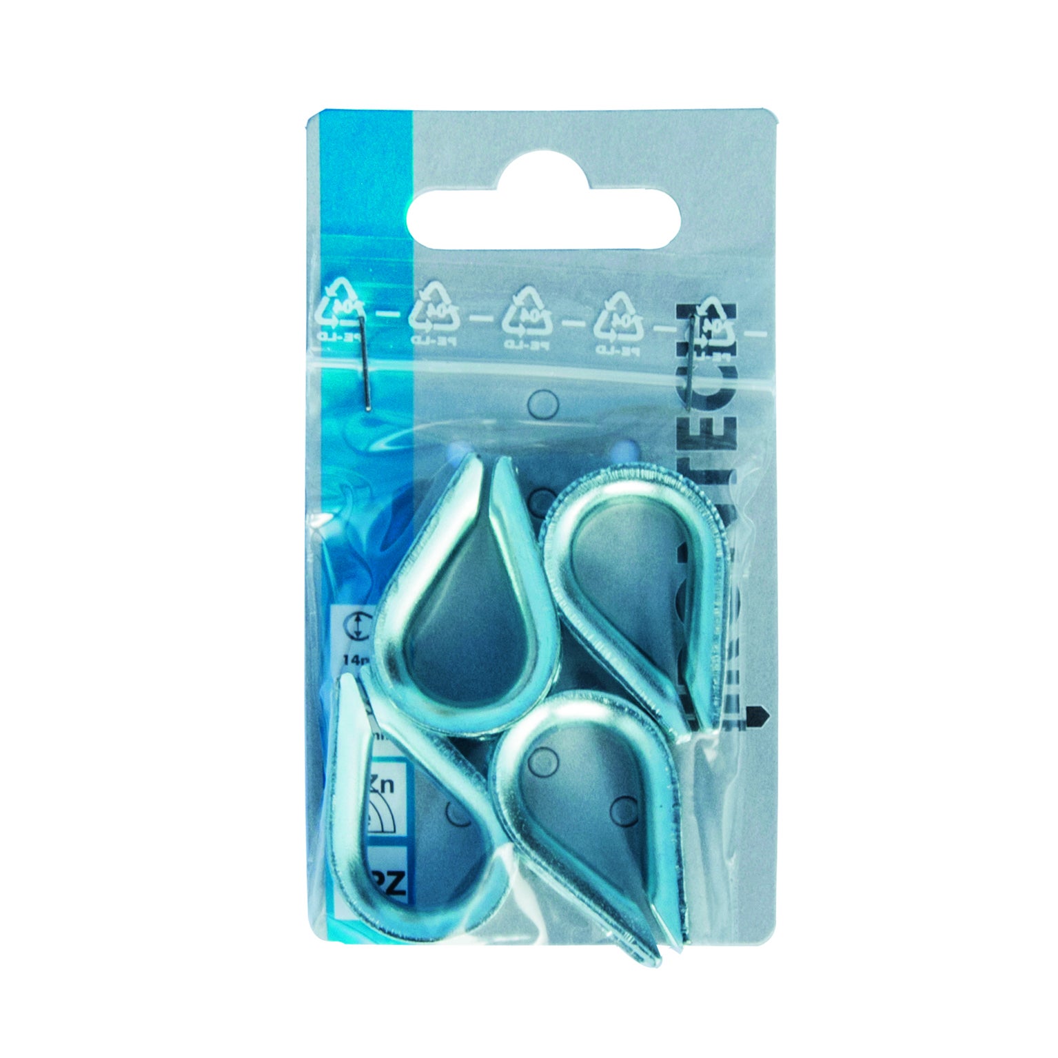 Redance CC270806 in acciaio zincato per cavo Ø5 mm, 4 pezzi - 2