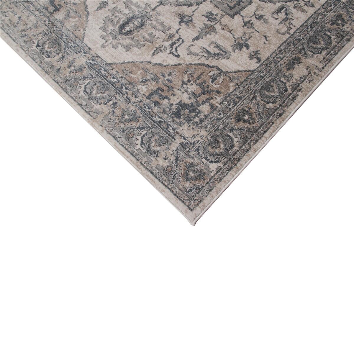 Tappeto Ohio B orientale crema e beige chiaro, L 290 x L 200 cm - 11