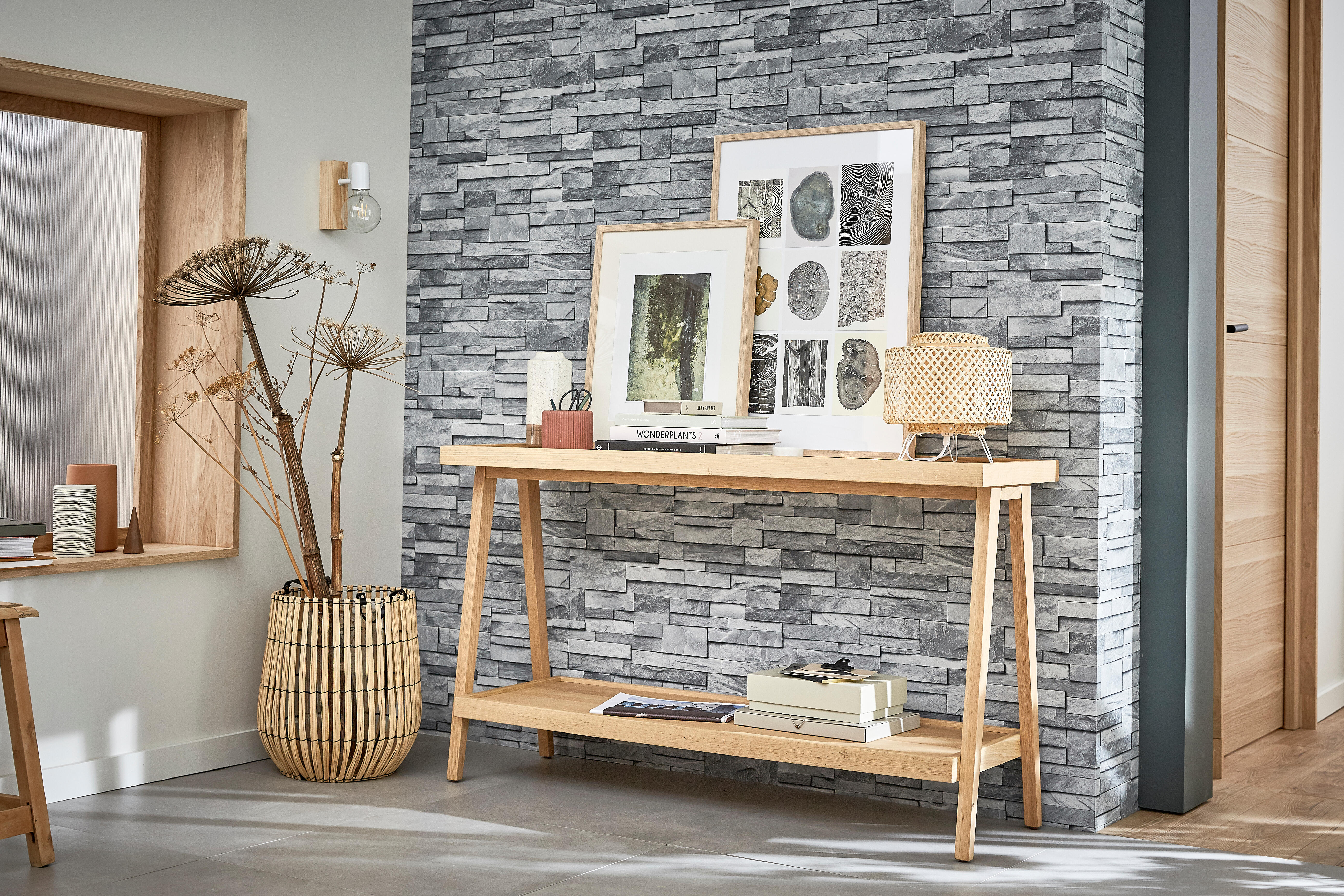 Carrelage sol/mur intérieur effet béton gris Alma l.60 x L.60 cm - 3