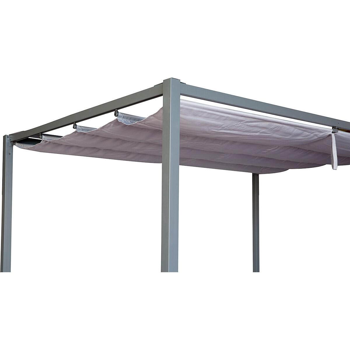 Pergola in acciaio antracite copertura mobile 2x3m - Horali NATERIAL - 10