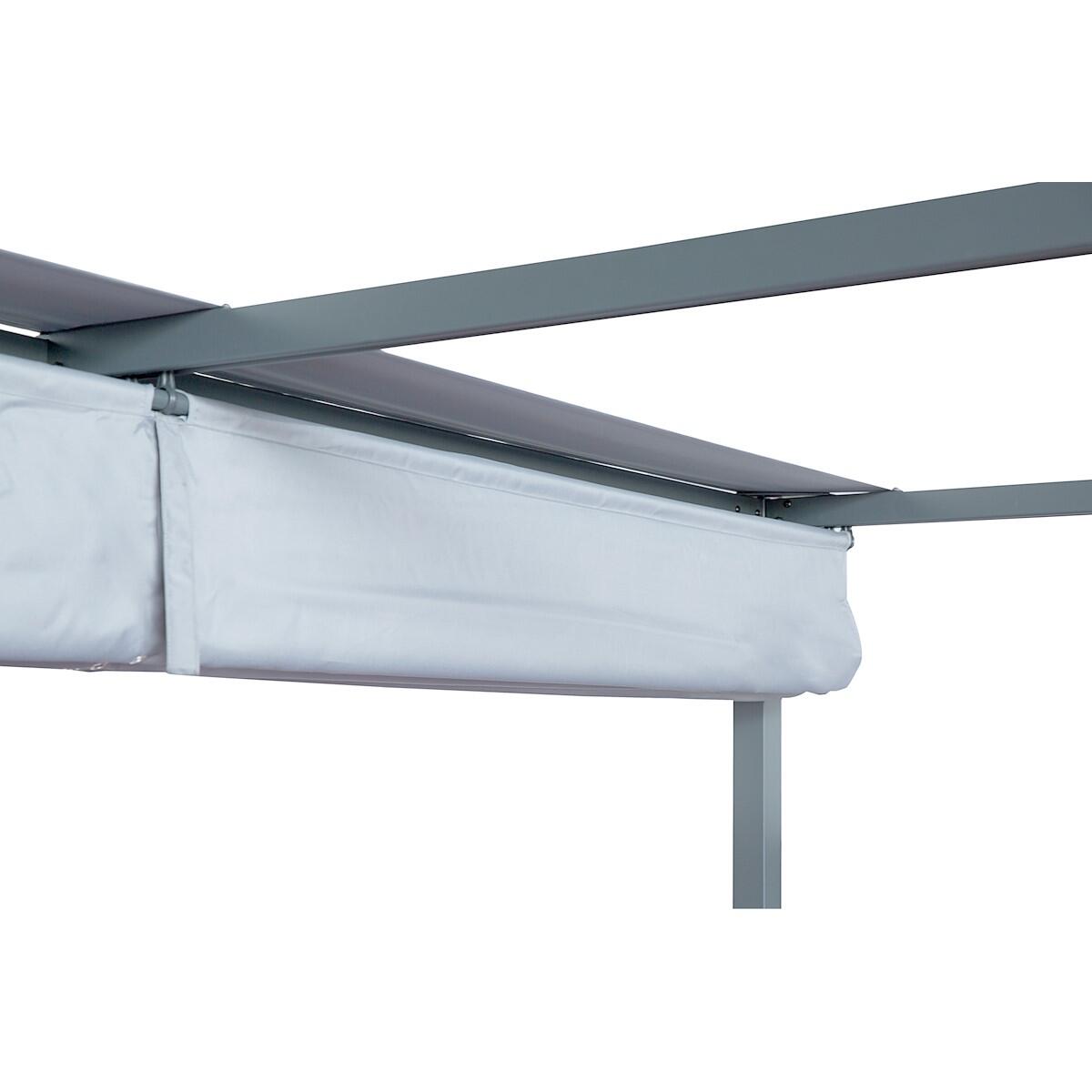 Pergola in acciaio antracite copertura mobile 2x3m - Horali NATERIAL - 8
