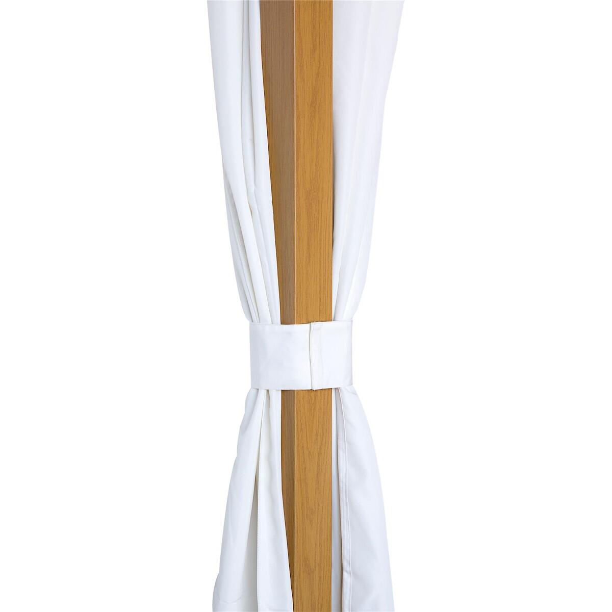 Tenda da esterno NATERIAL Ysis tortora L 204 x L 346 cm, 4 pezzi - 8