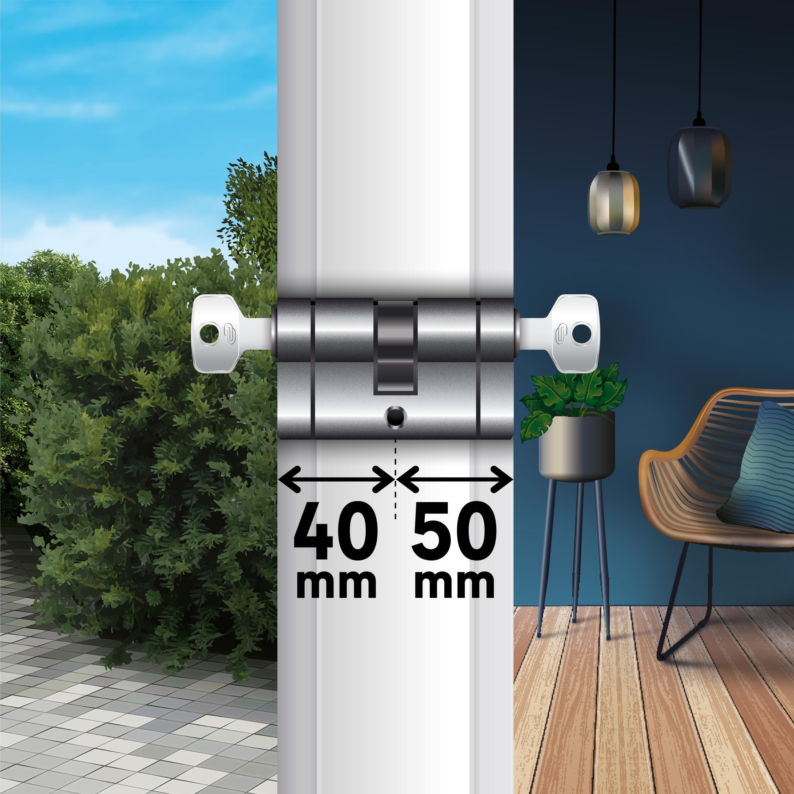 Cilindro Europeo STANDERS, 40 + 50 mm, 2 ingressi chiave in ottone - 6